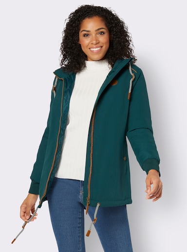 Freizeitjacke in Microfaser-Qualität - petrol