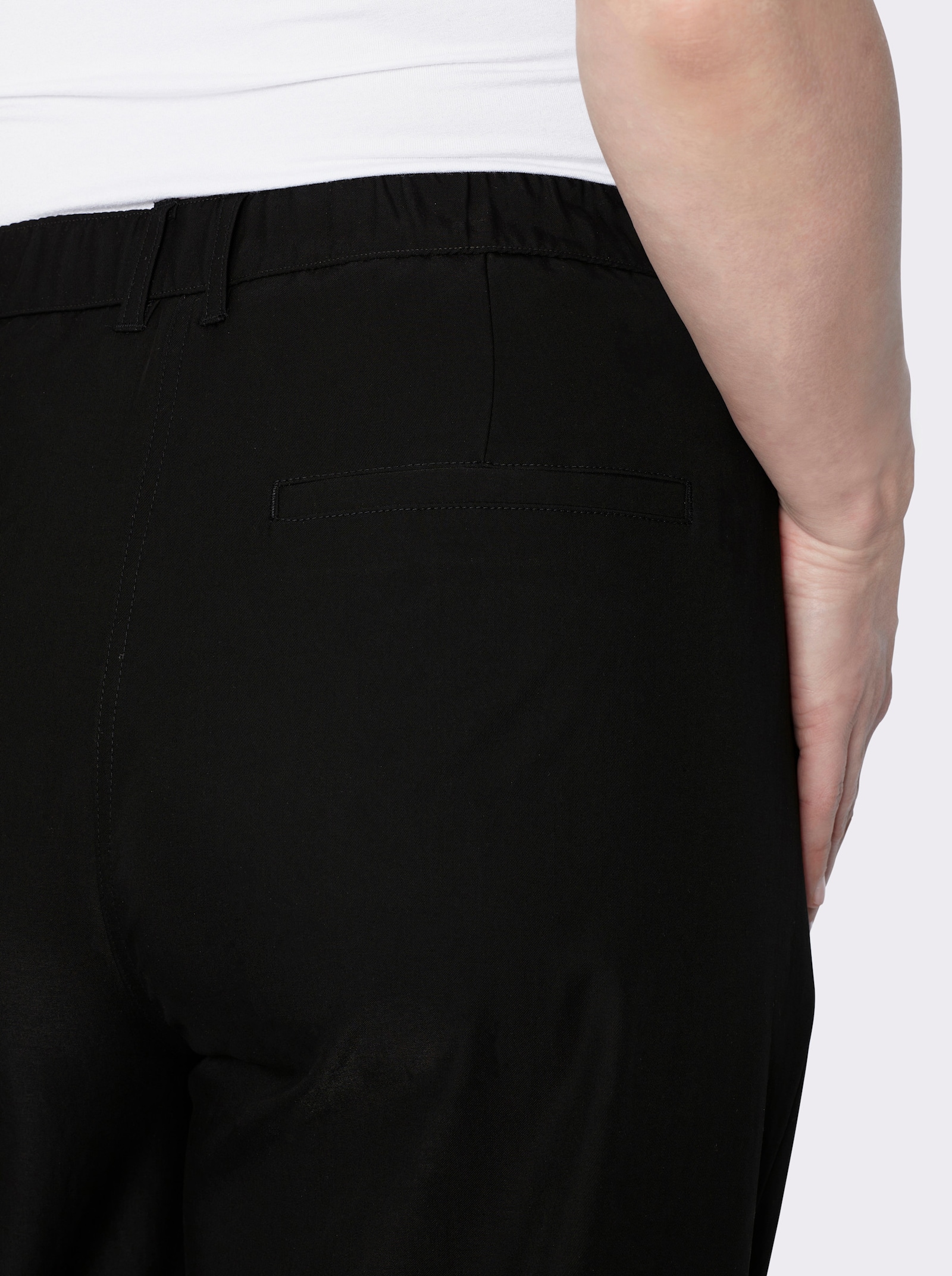 sheego Hose in weiter Form - schwarz