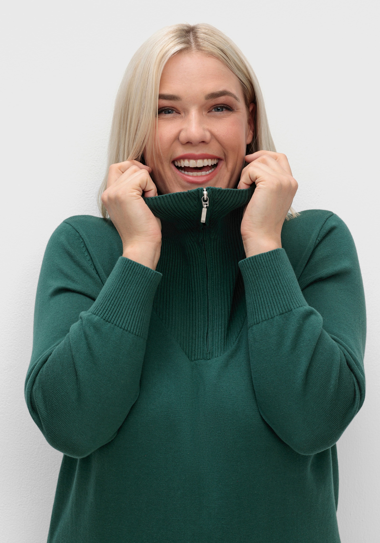 Troyer aus reiner Baumwolle - tanne