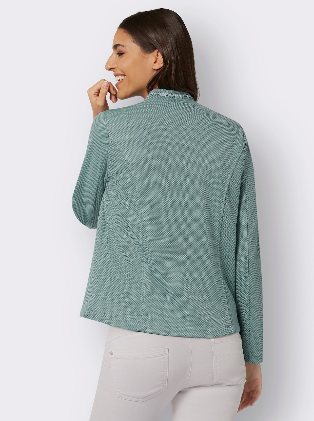 Jersey blazer - jade