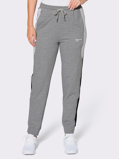 Catamaran Sports Freizeithose mit Bündchen am Beinabschluss - grau-meliert