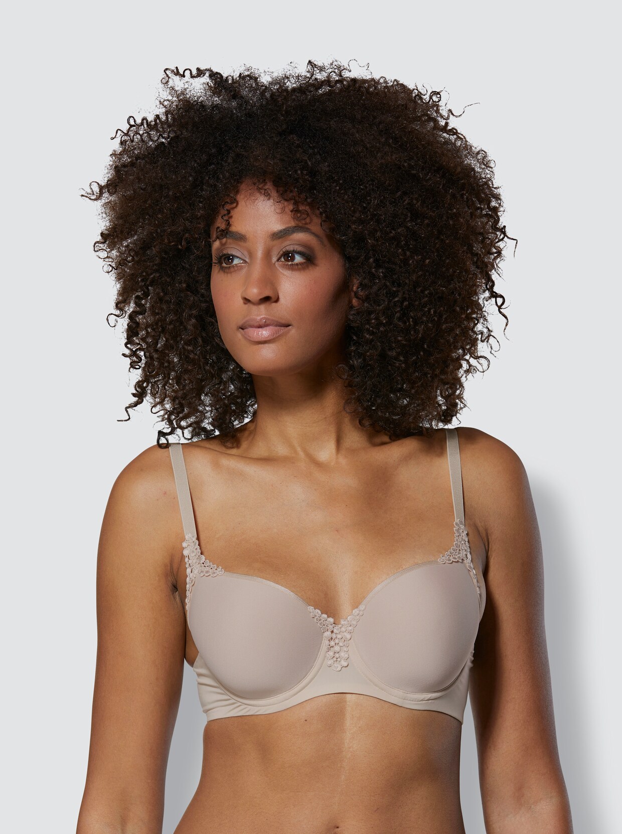 Viania T-shirtbeha met beugel - ivoorkleur