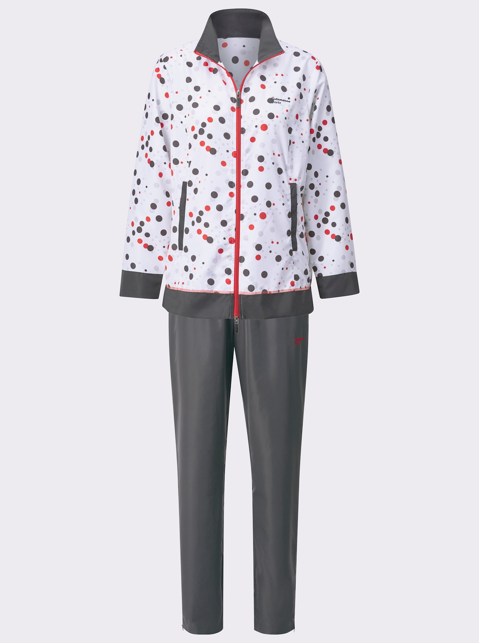 Catamaran Sports Tenue de loisirs avec motif à pois - blanc-corail à pois