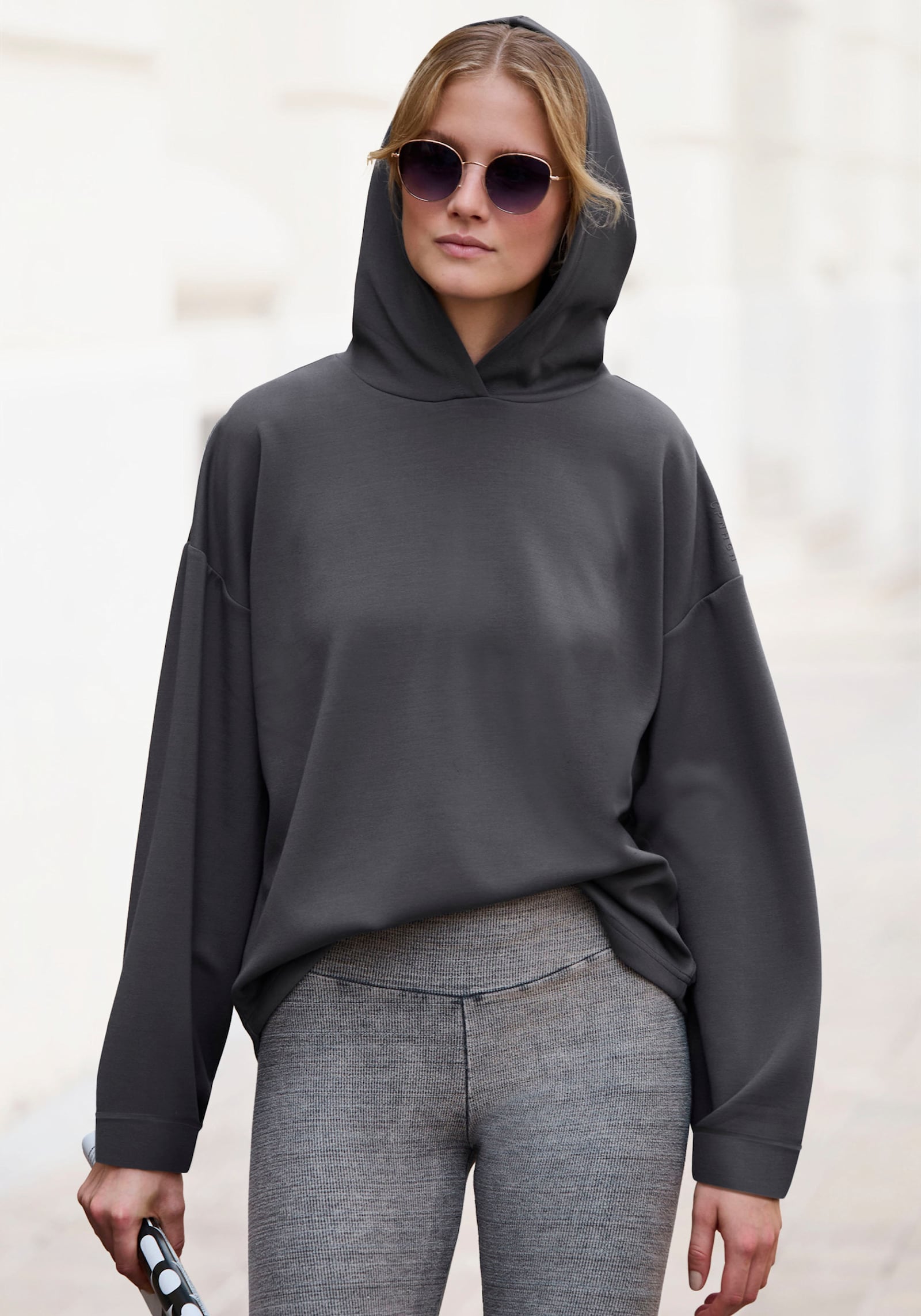 Copenhagen Studios Pull à capuche - gris foncé