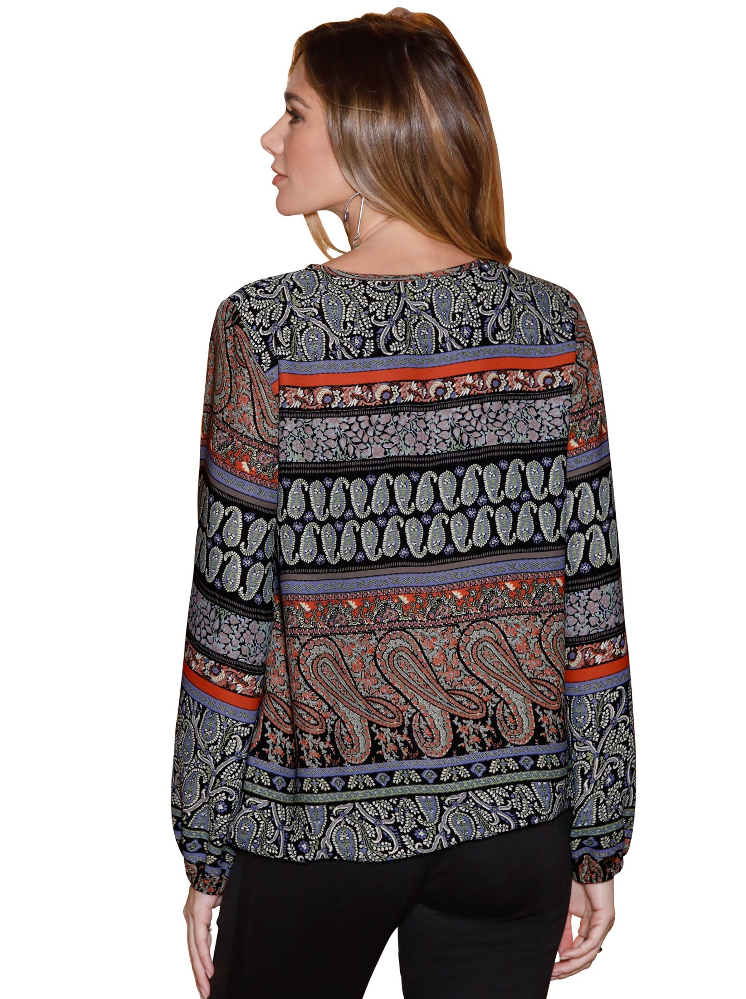 Hemdbluse - terra-gemustert