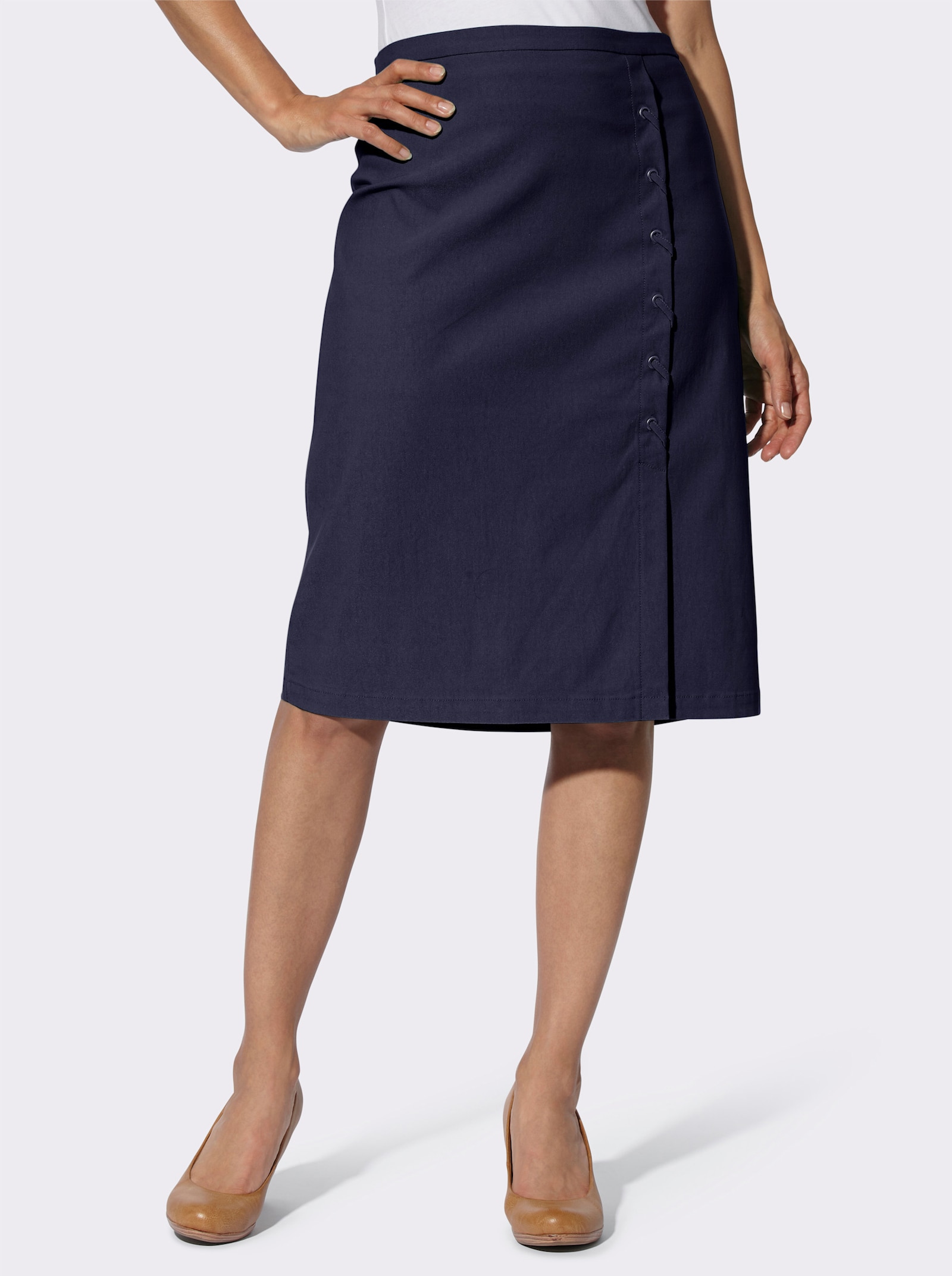 Schlupfrock mit Formbund - marine