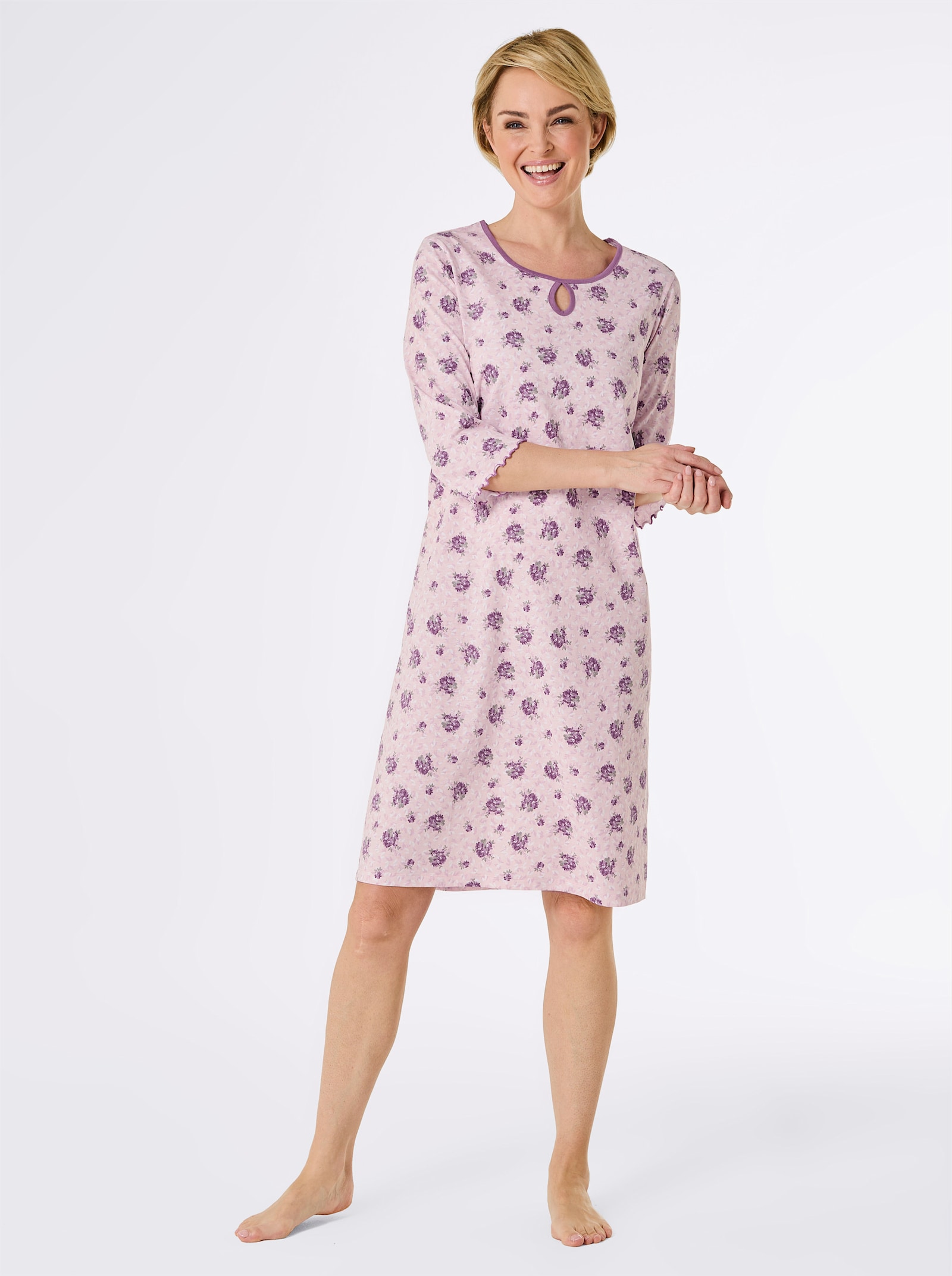 wäschepur Nachthemden - roze + kalkmint