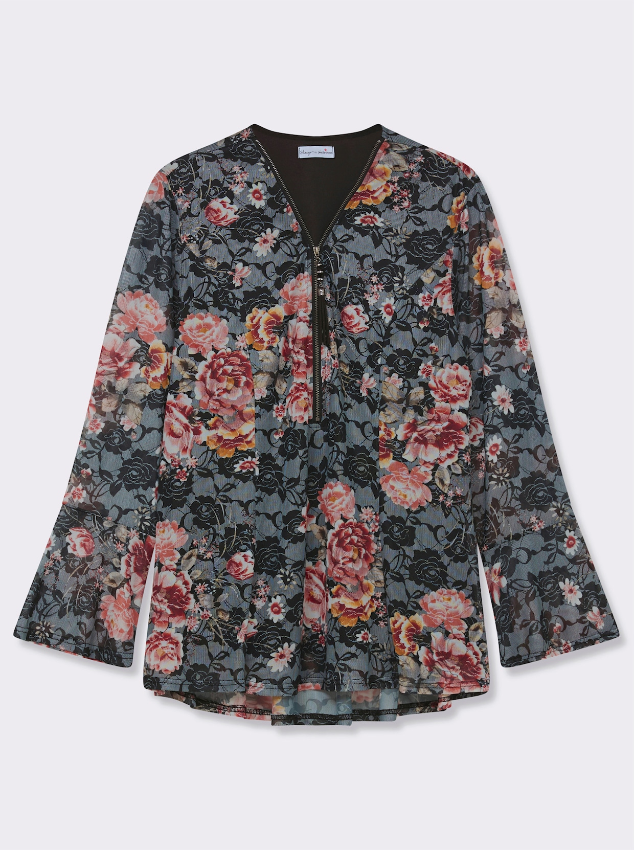 sheego by Joe Browns Shirt - schwarz-bedruckt