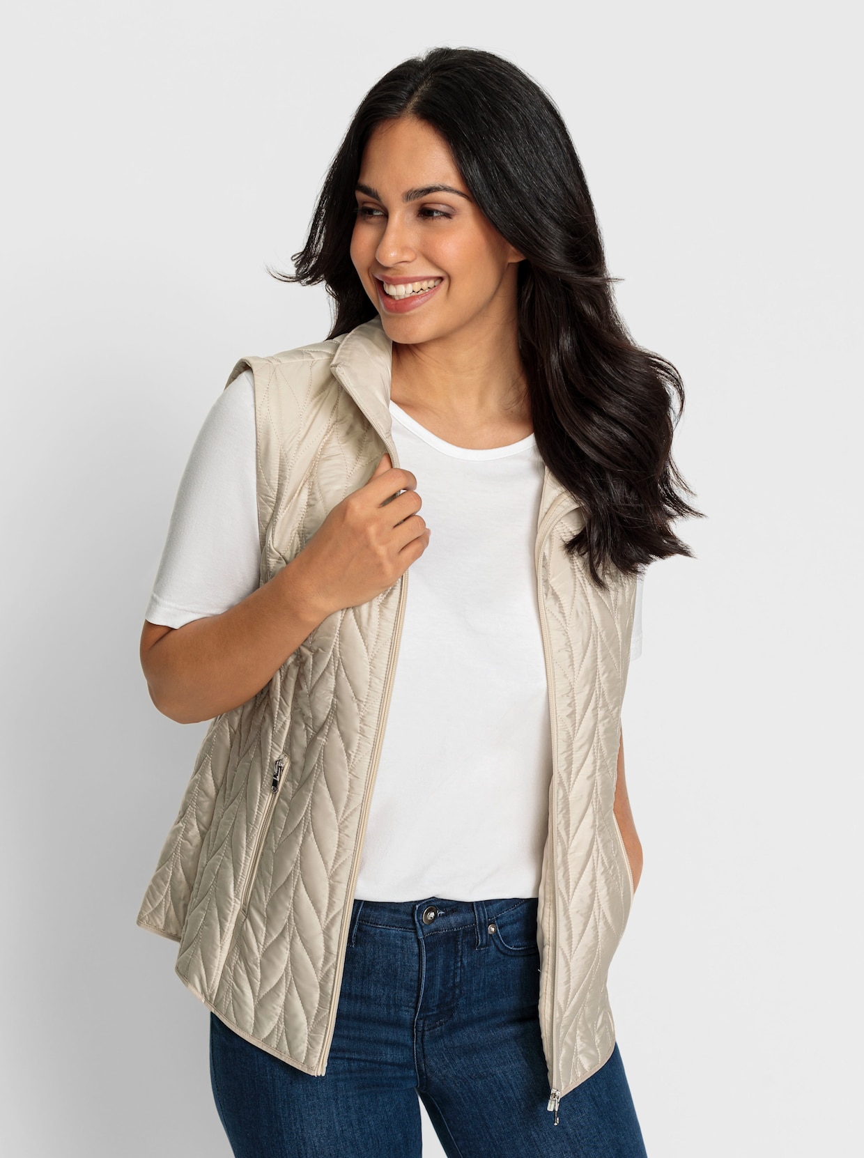 2-in-1-Jacke - sand