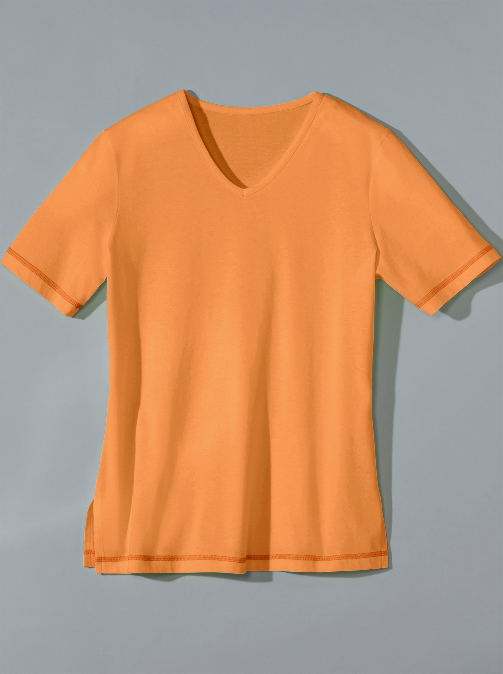 Shirt met korte mouwen en zijsplitten - melba