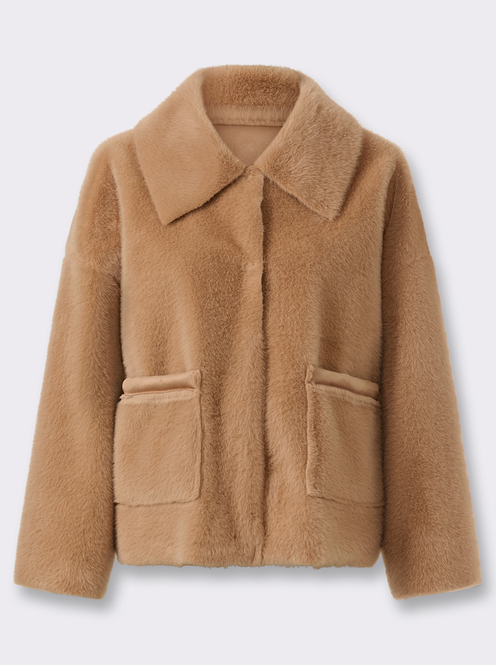 heine Fellimitatjacke - camel