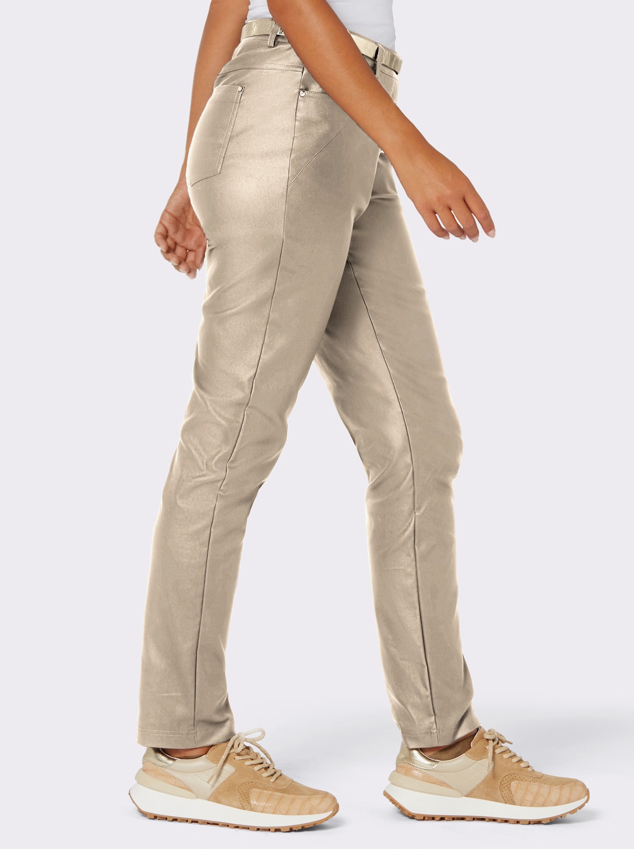 Pantalon 5 poches - beige