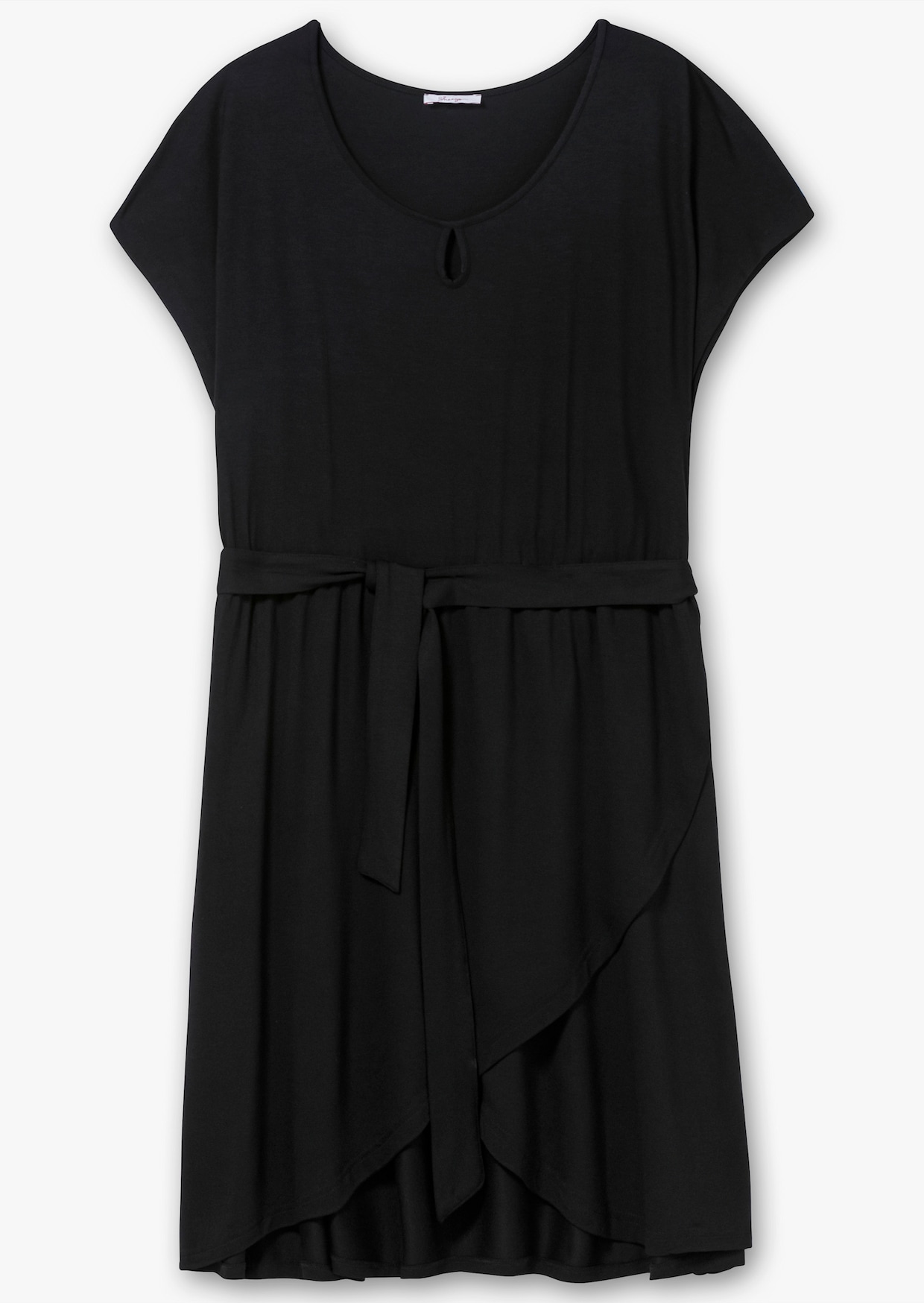 sheego Jersey jurk - zwart