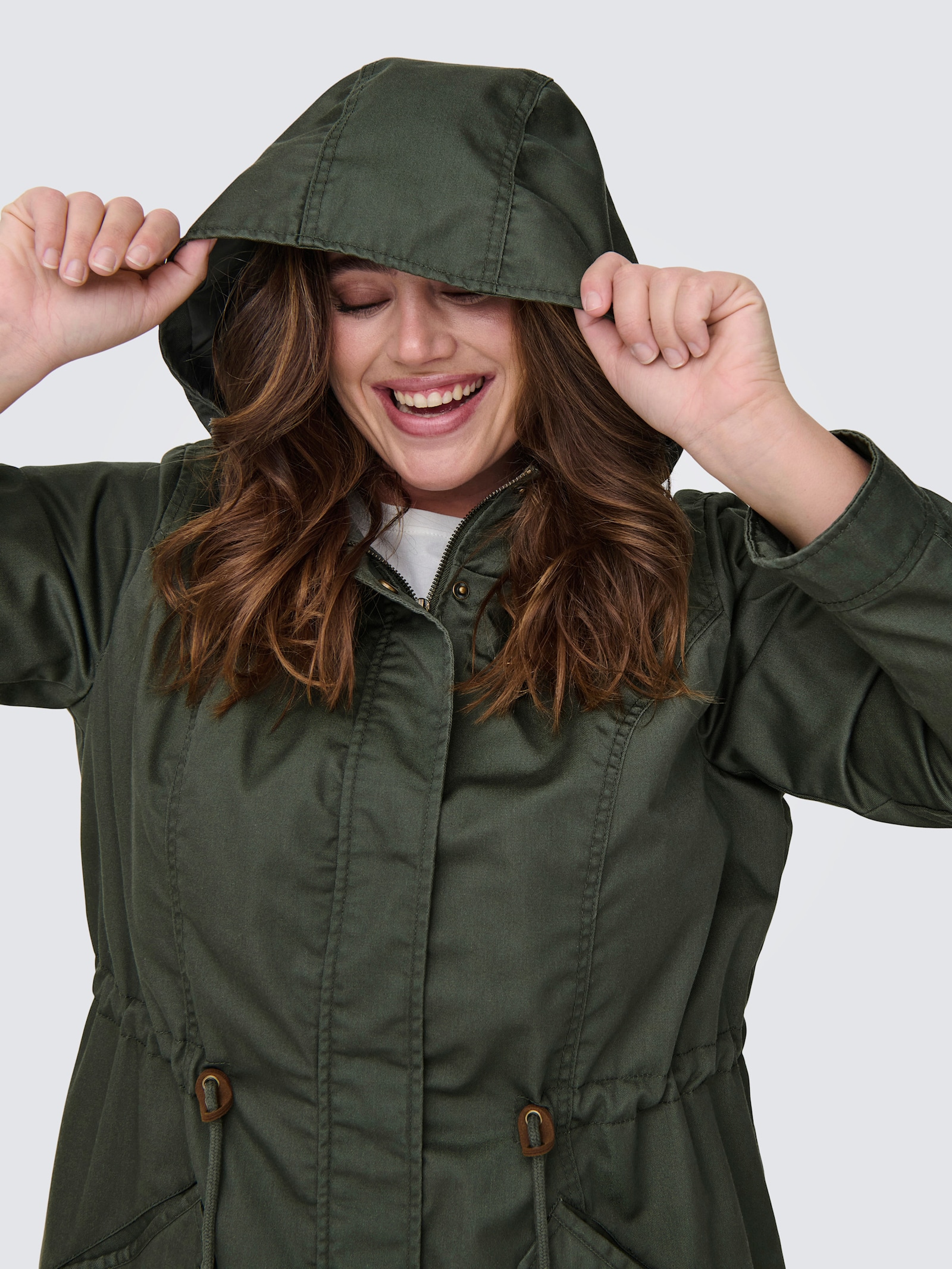 ONLY CARMAKOMA Parka - kambaba
