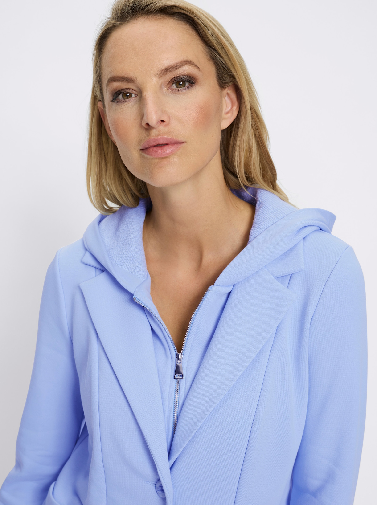 heine Blazer de costume à capuche - bleu glacier