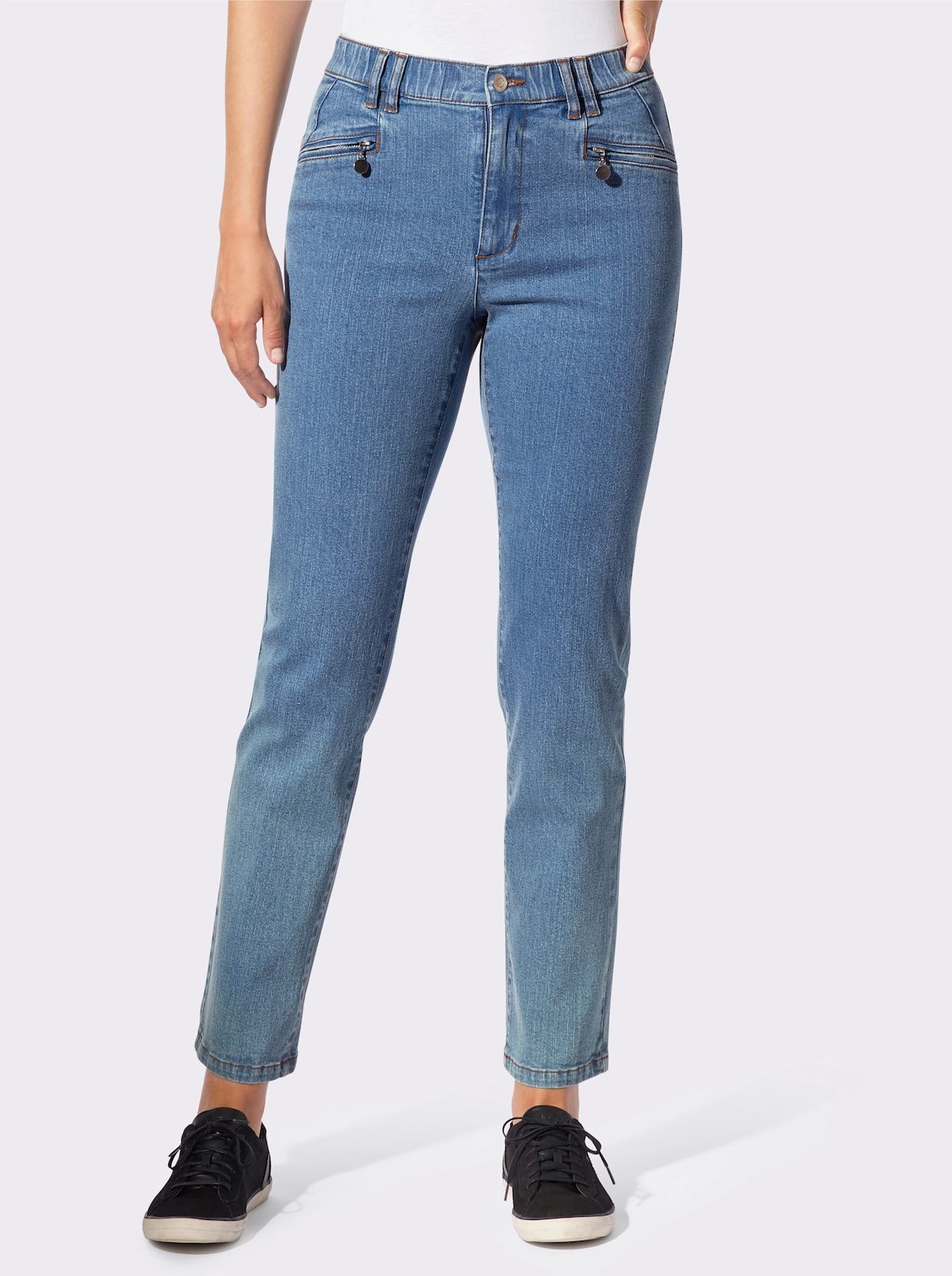 Jeans - blue-bleached