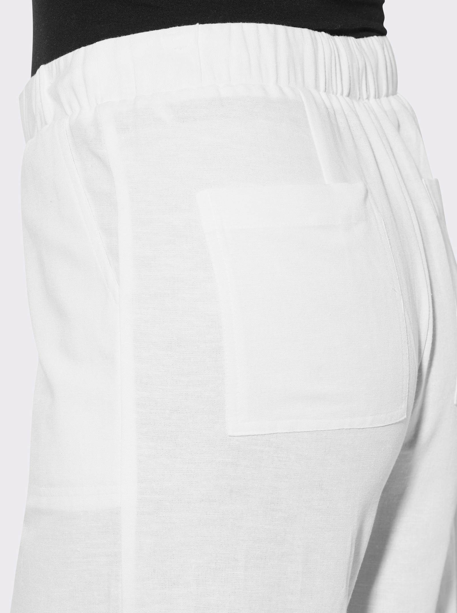 Schlupfhose mit Bindeband - weiss