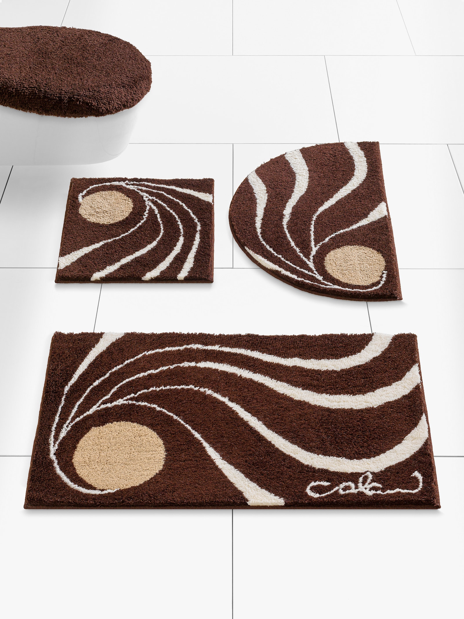Grund Badmat - bruin/ecru