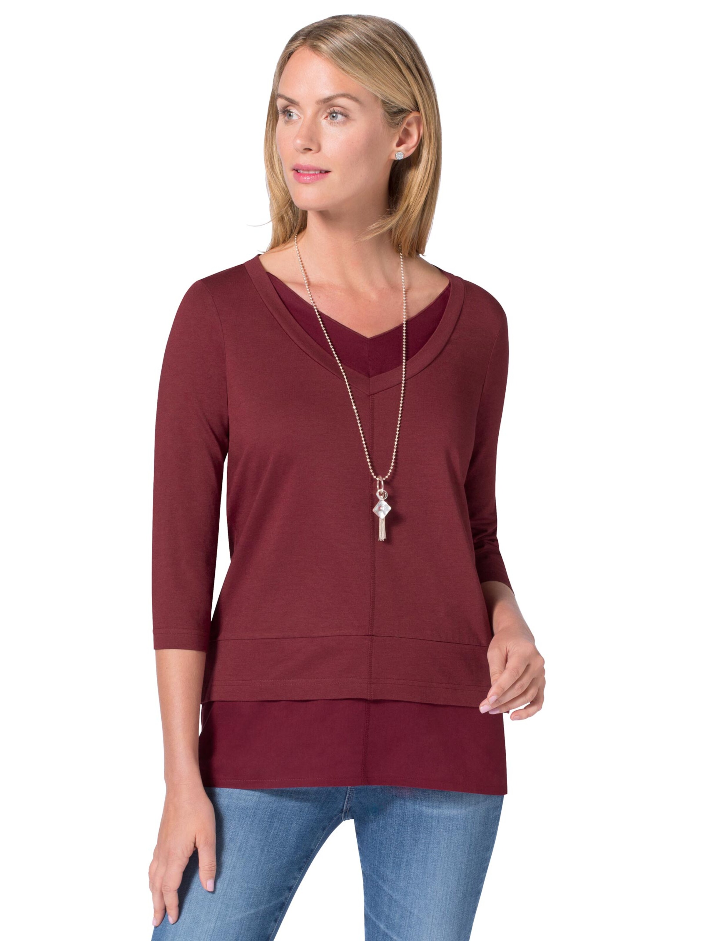 Longshirt - brombeer