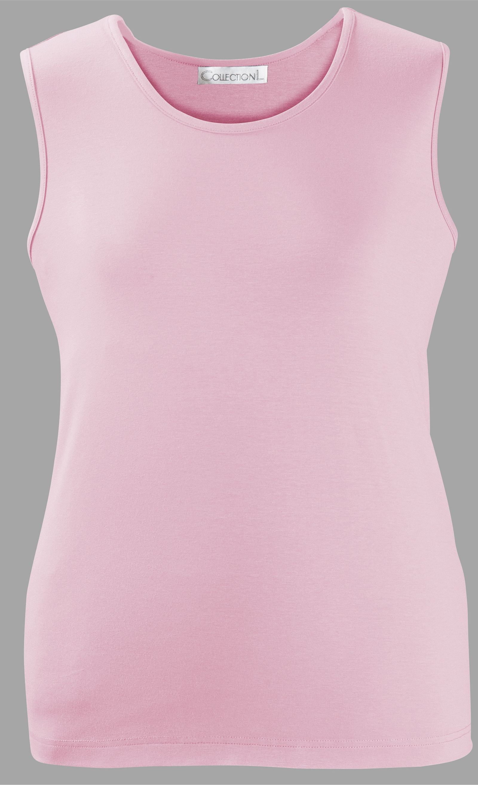 Trägertop mit Rundhals-Ausschnitt - rosé