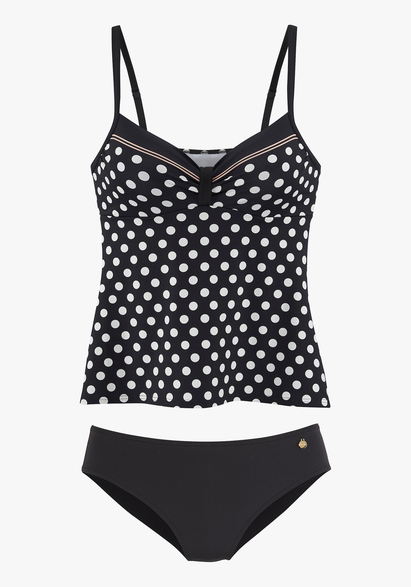 LASCANA Beugeltankini - zwart/crème