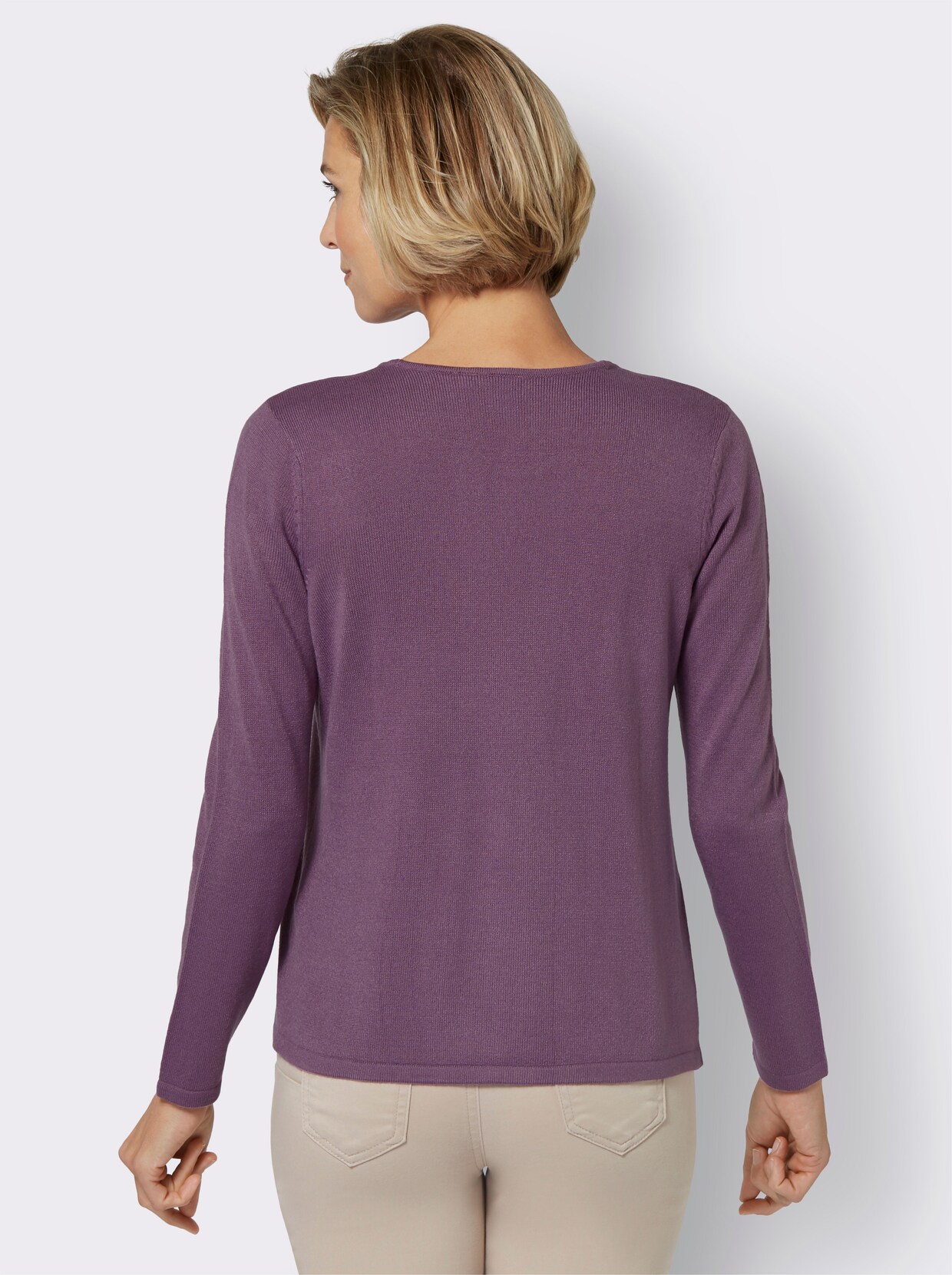 2-in-1-pullover - violet