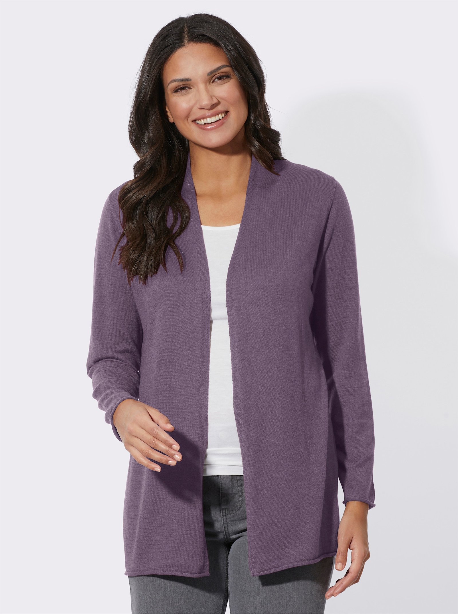 Kofta med 5% kashmir - fikon, melerad