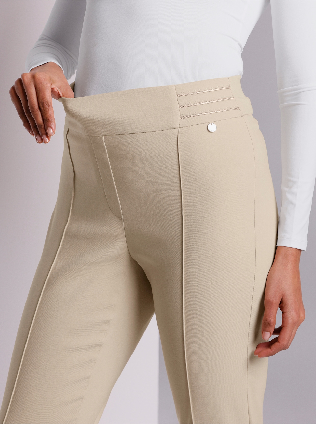 Stehmann Comfort line Élégant pantalon extensible - sable