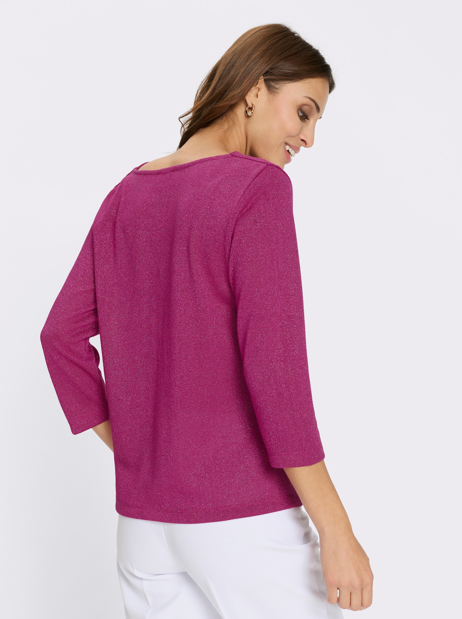 Wasserfallshirt - magenta
