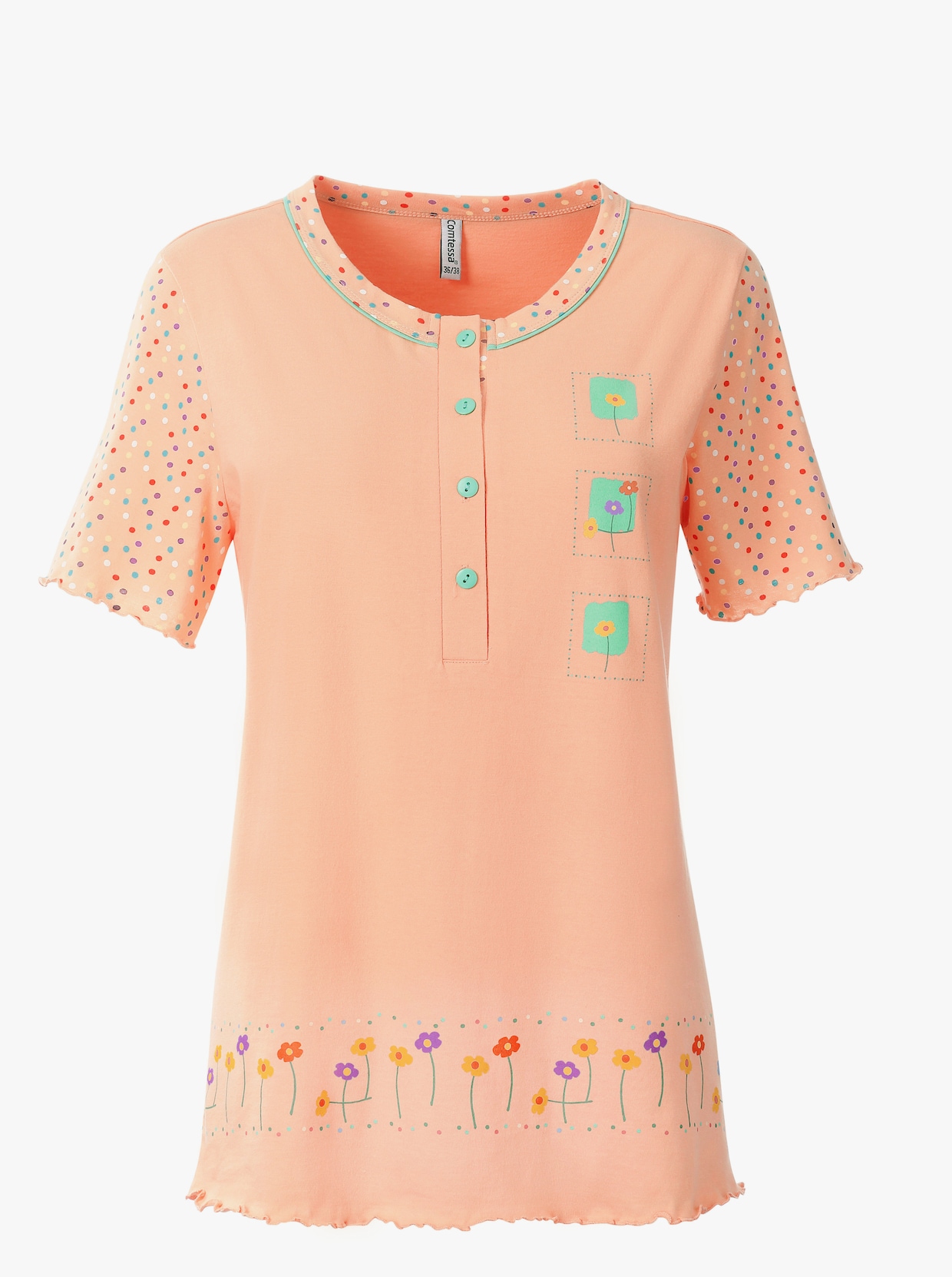 Comtessa Pyjama's - apricot + geel