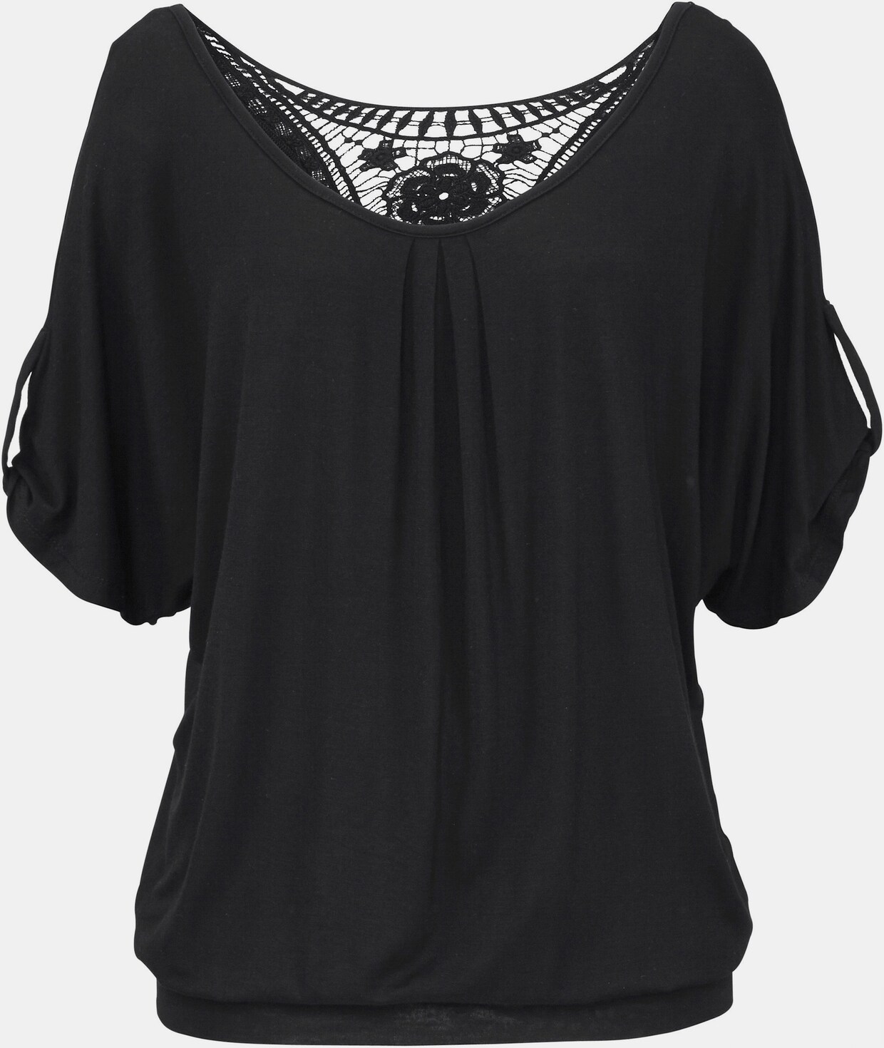 LASCANA Strandshirt - schwarz