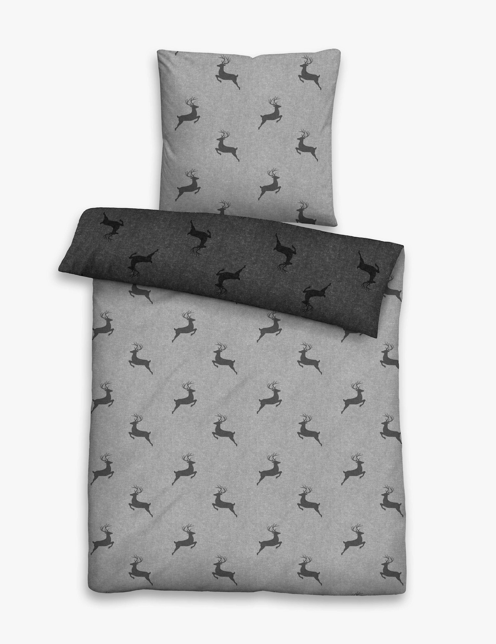 Biberna Bettwäsche - grau
