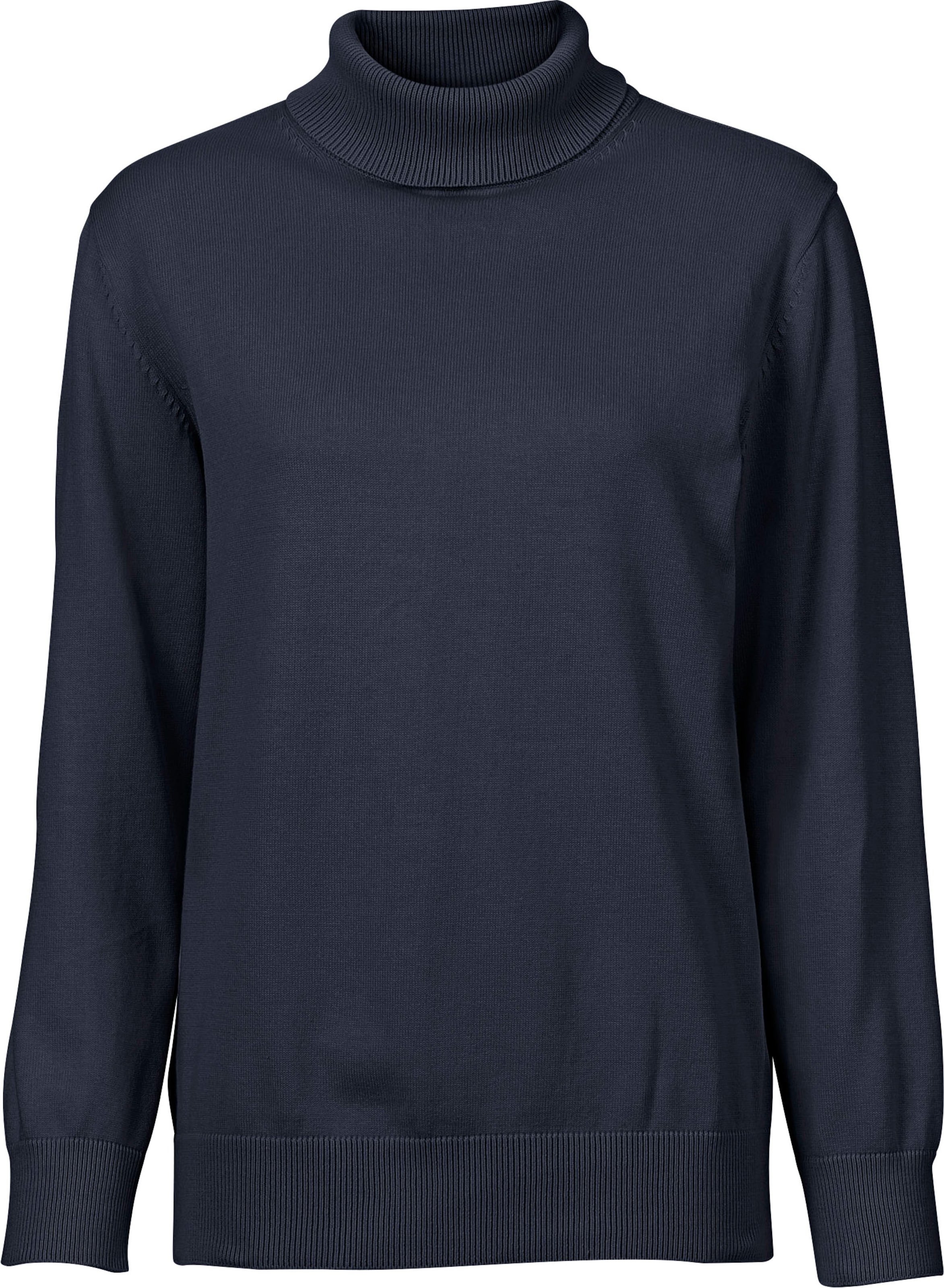 Sheego Damen Marine Rollkragenpullover - Bild 2