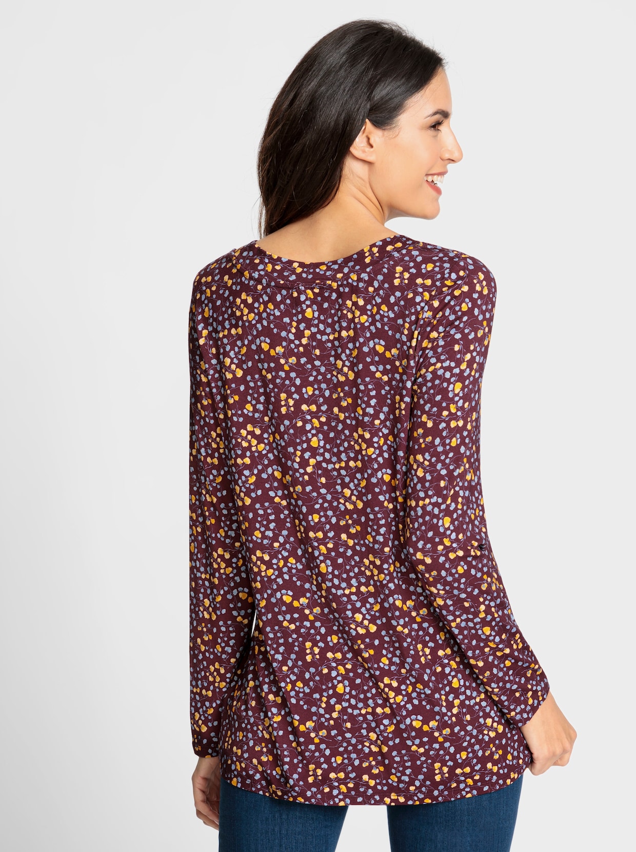 Shirt met print - bordeaux bedrukt