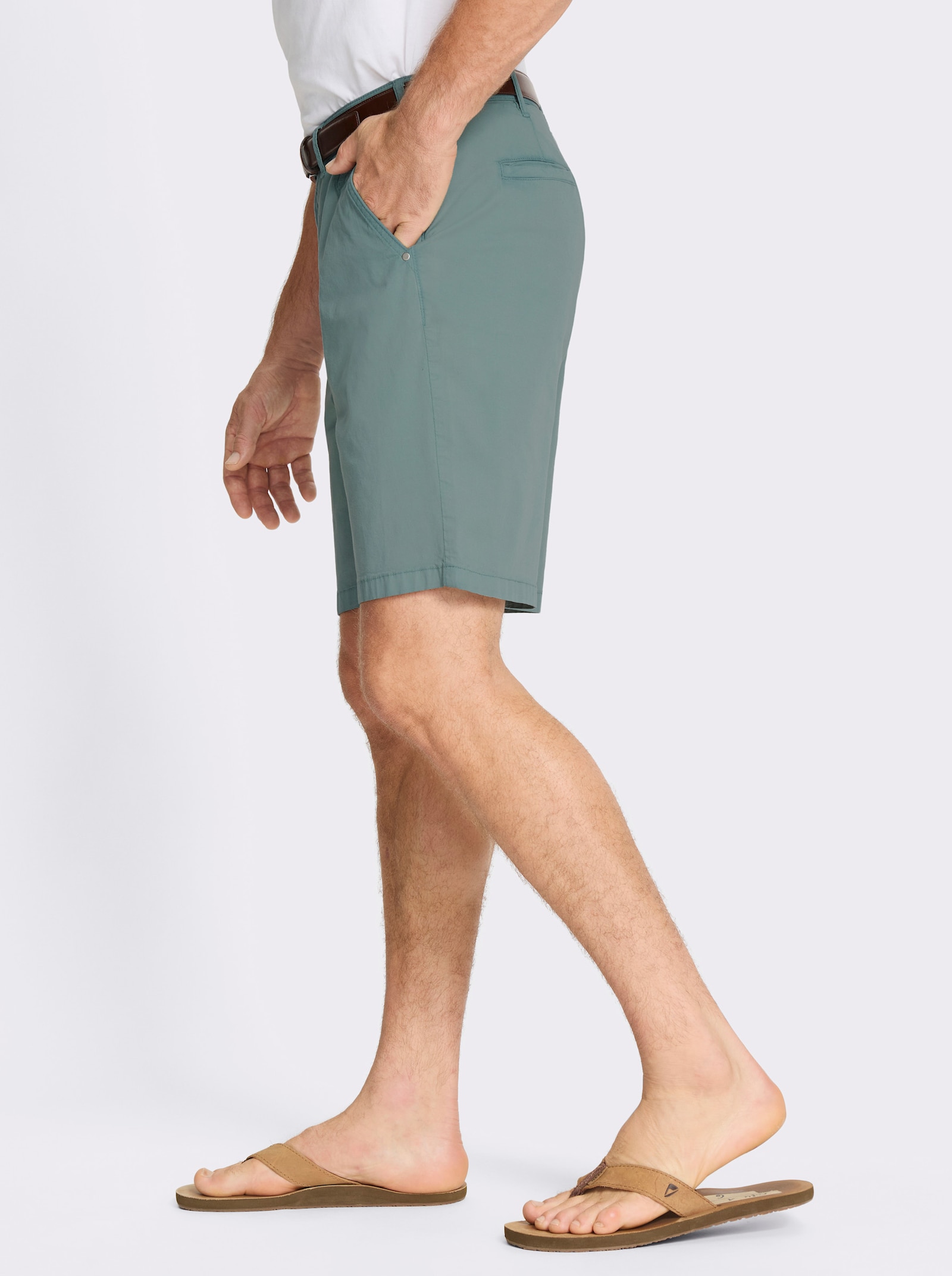 Marco Donati Bermudas aus Twill-Qualität - jade