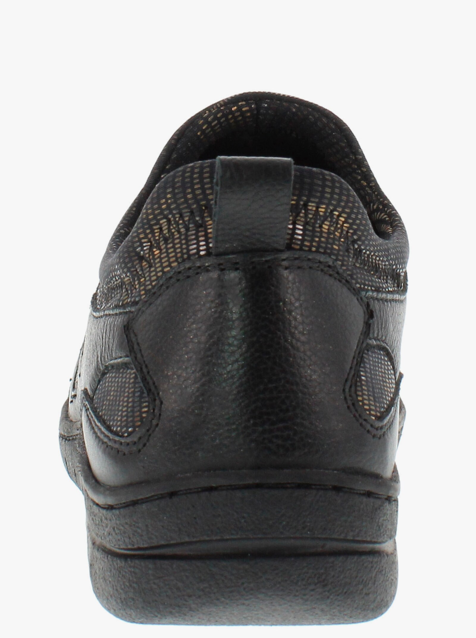 Naturläufer Slipper mit Stretch-Einsatz - schwarz