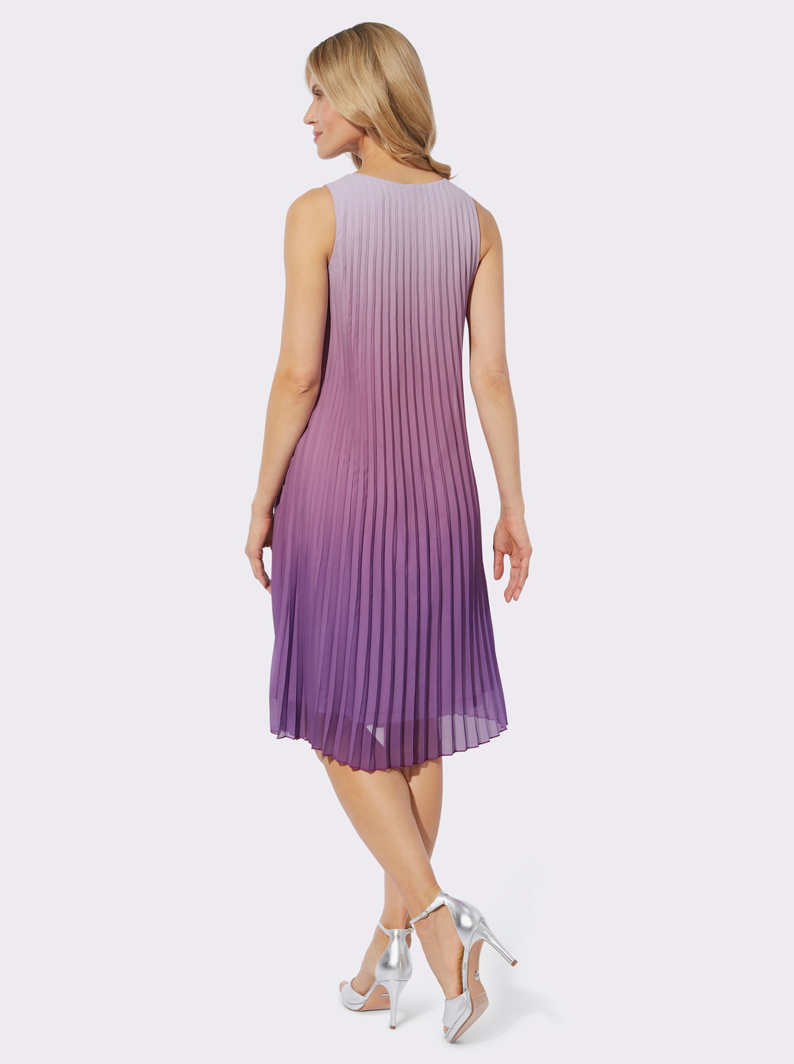 Plisséjurk met kleurverloop - lila/paars