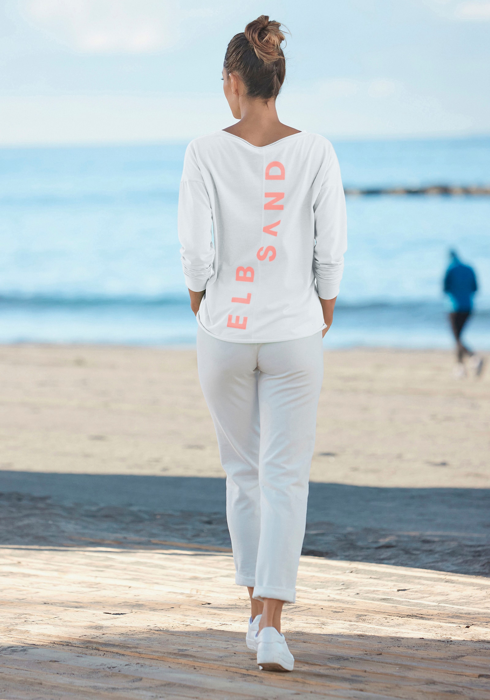 Elbsand Langarmshirt - weiß