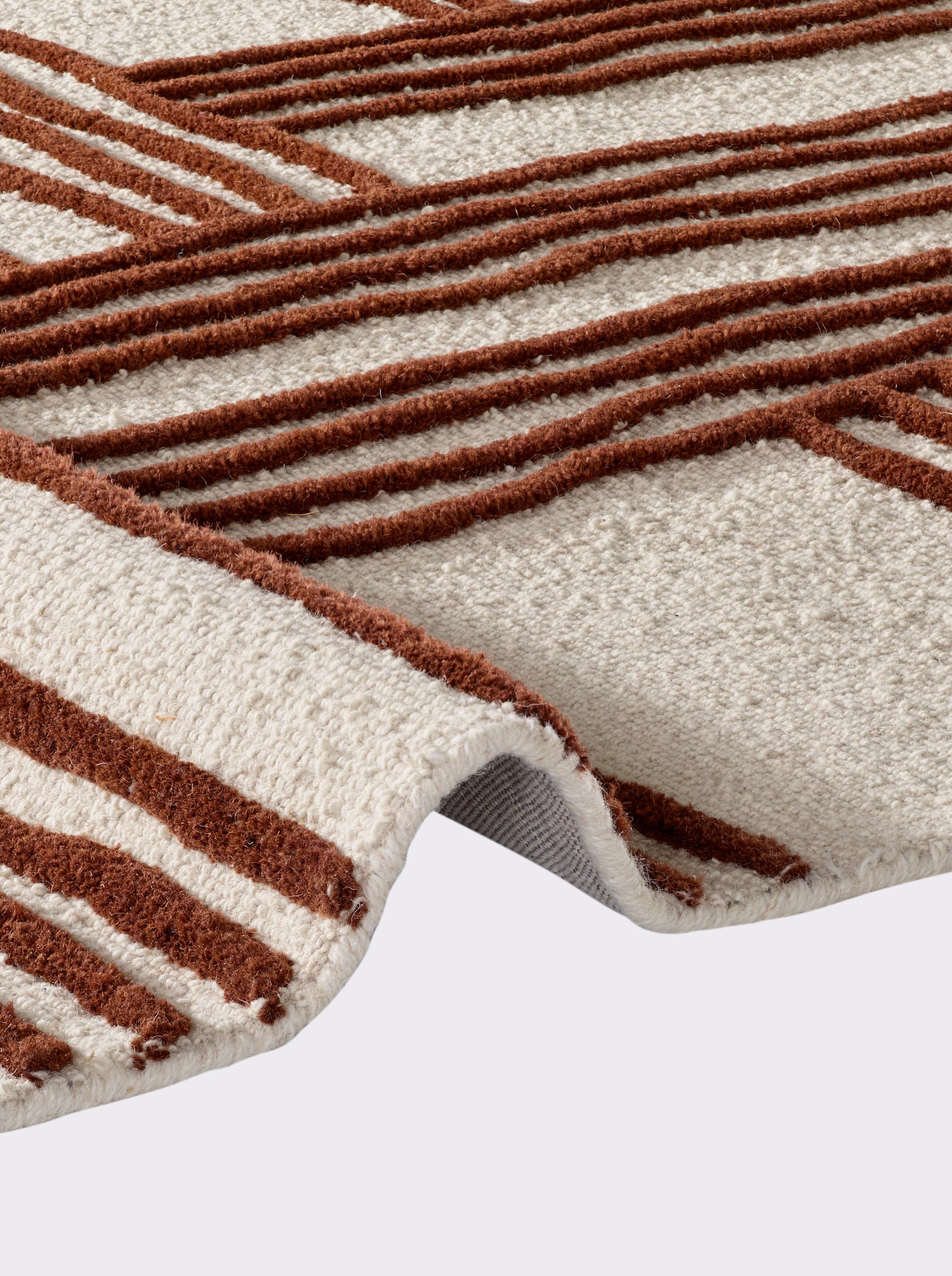 heine home Teppich - ecru-braun