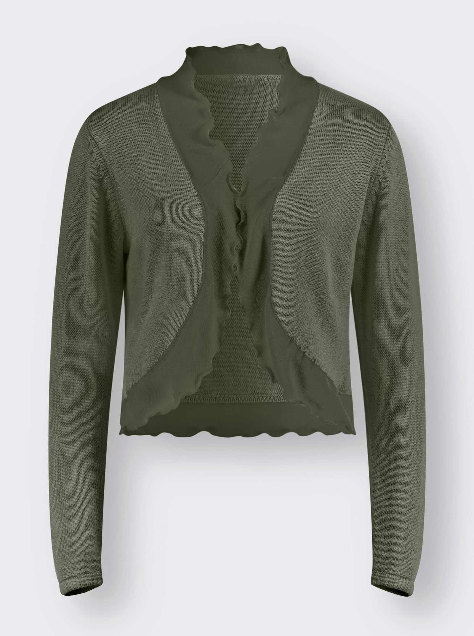 Bolero in Strick-Qualität - khaki
