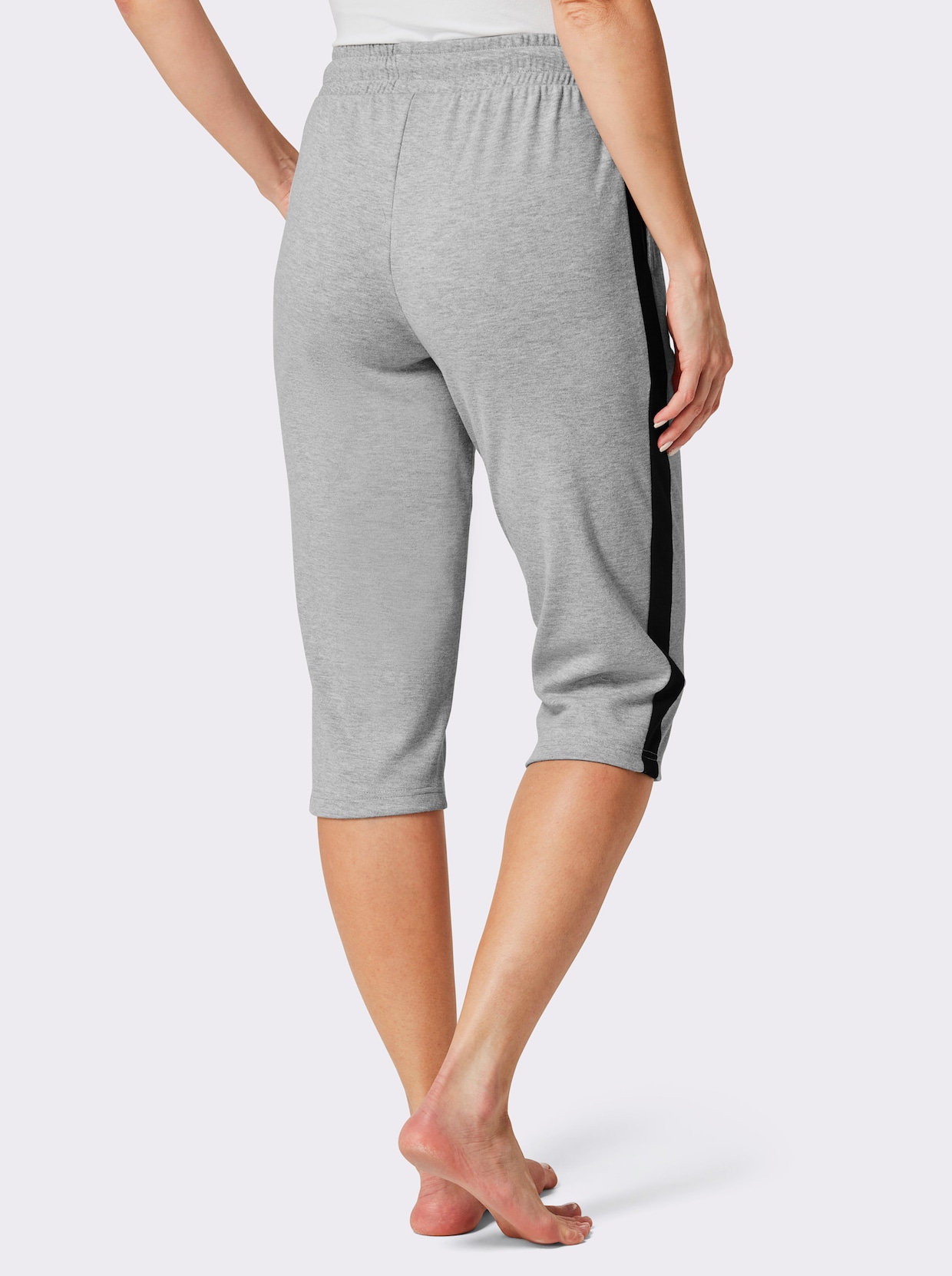 feel good Capri-legging - grijs gemêleerd