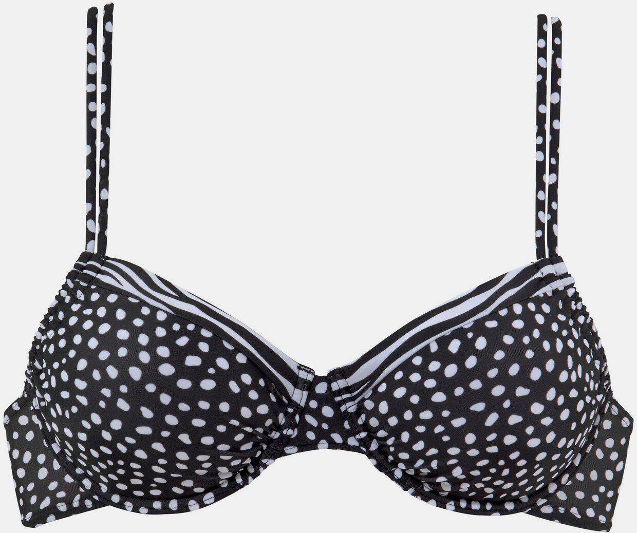 LASCANA Bügel-Bikini-Top - schwarz-weiß