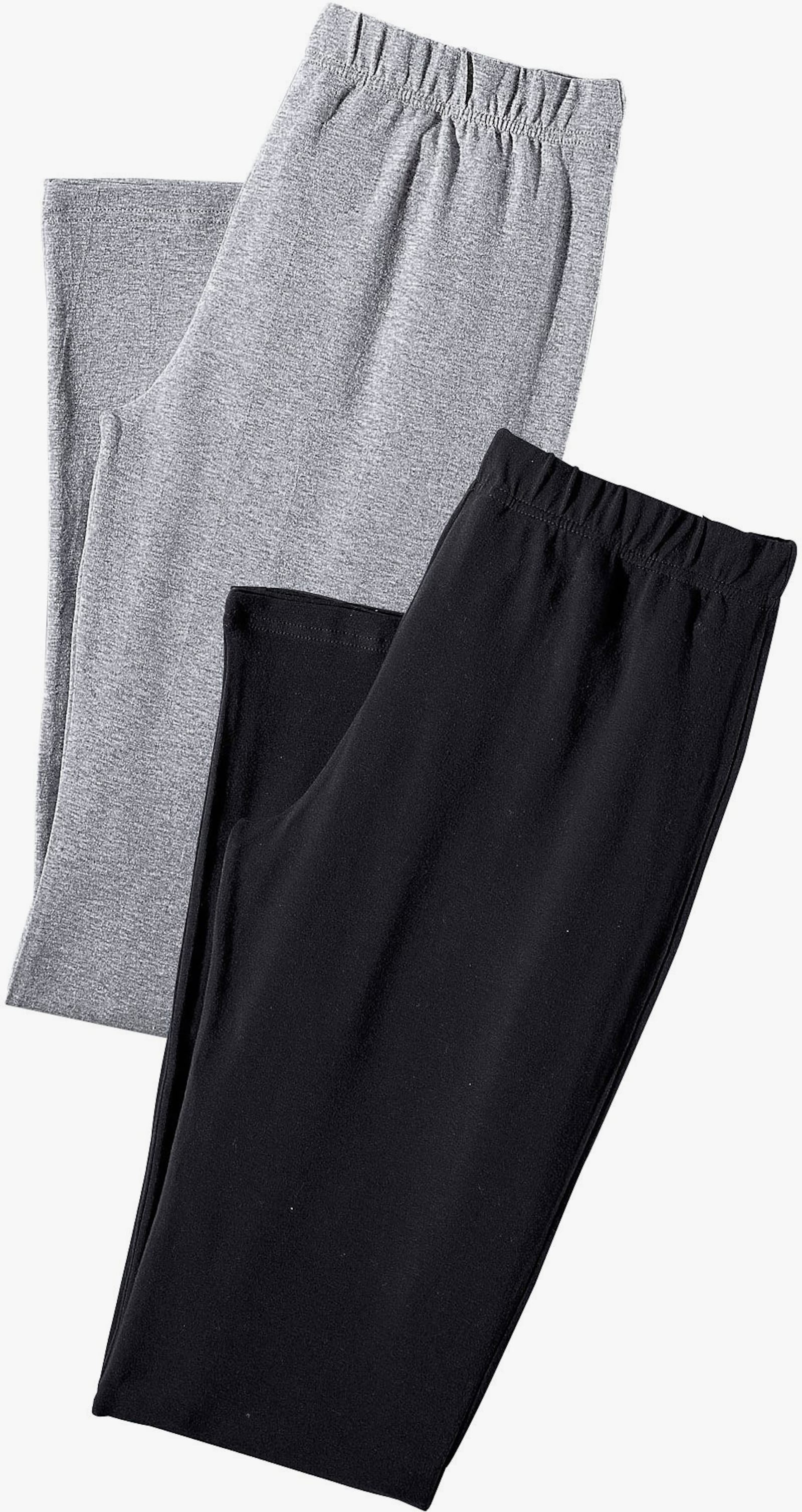 vivance active Caprilegging - 1x lichtgrijs gemêleerd, 1x zwart