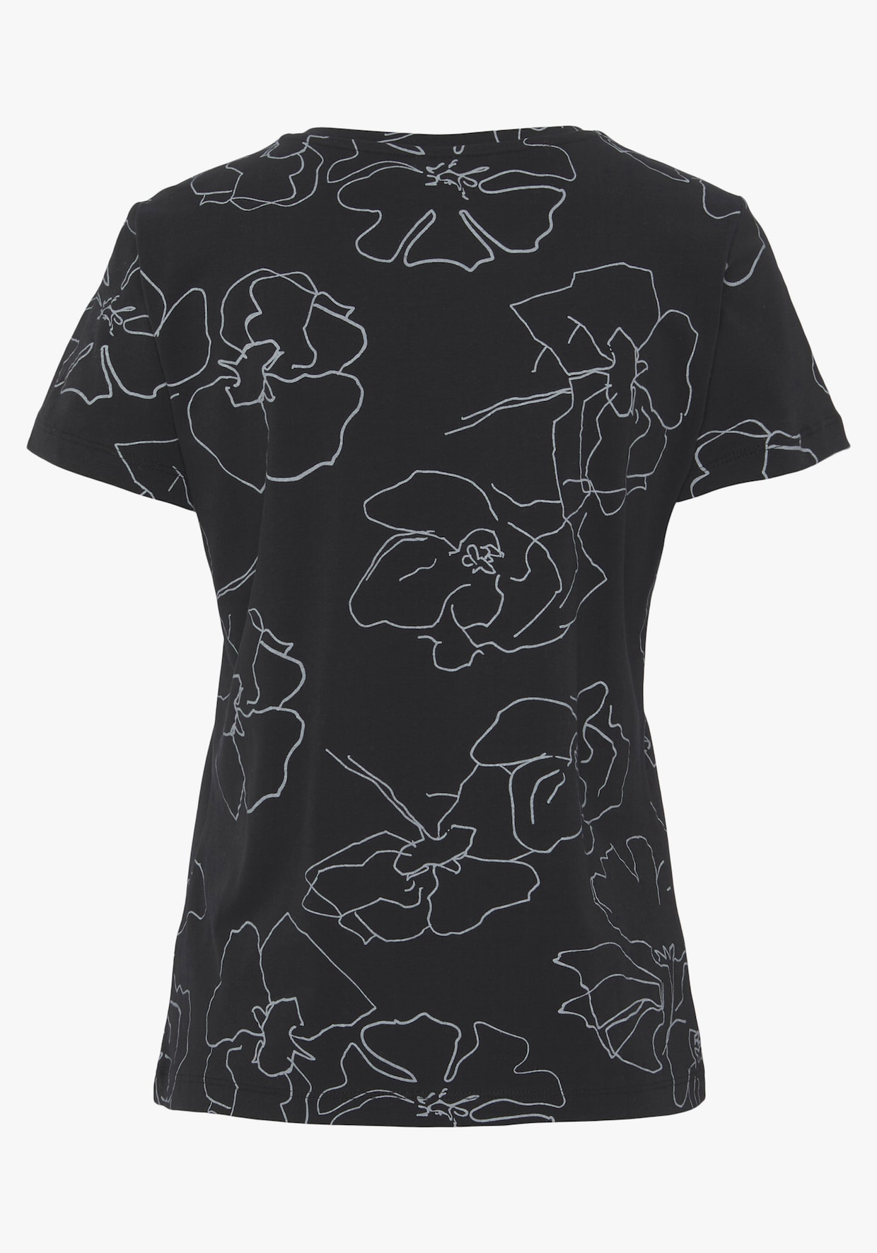 LASCANA T-shirt à manches courtes - noir