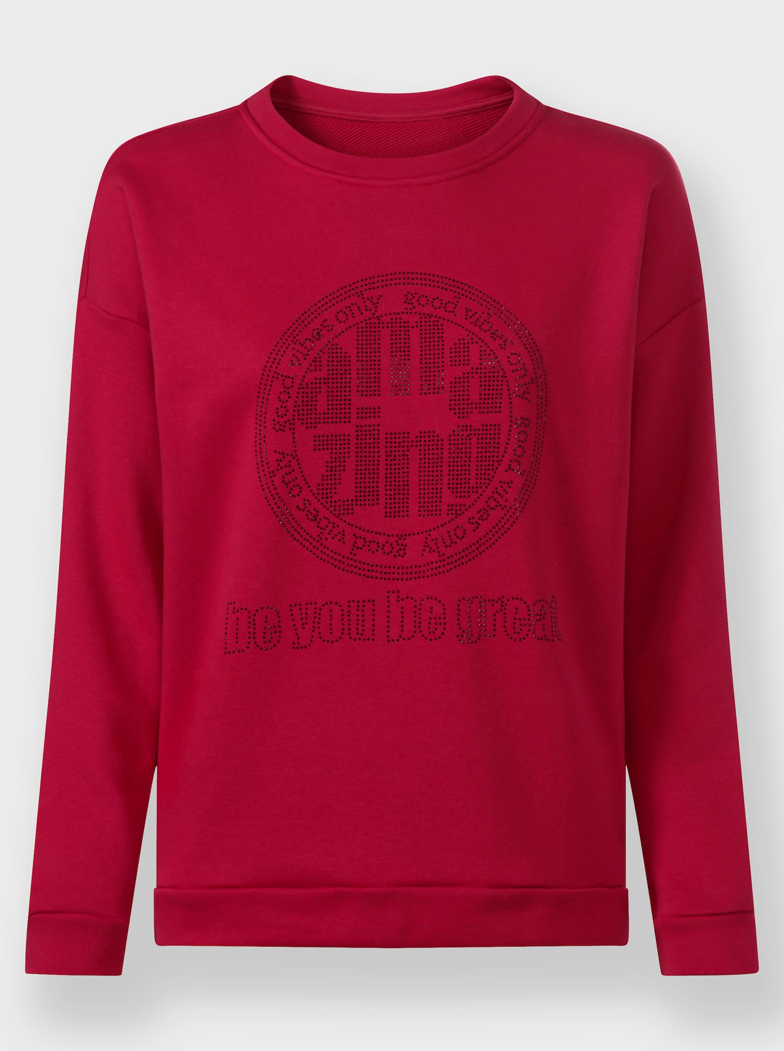 heine Sweatshirt mit Schriftzug - rot