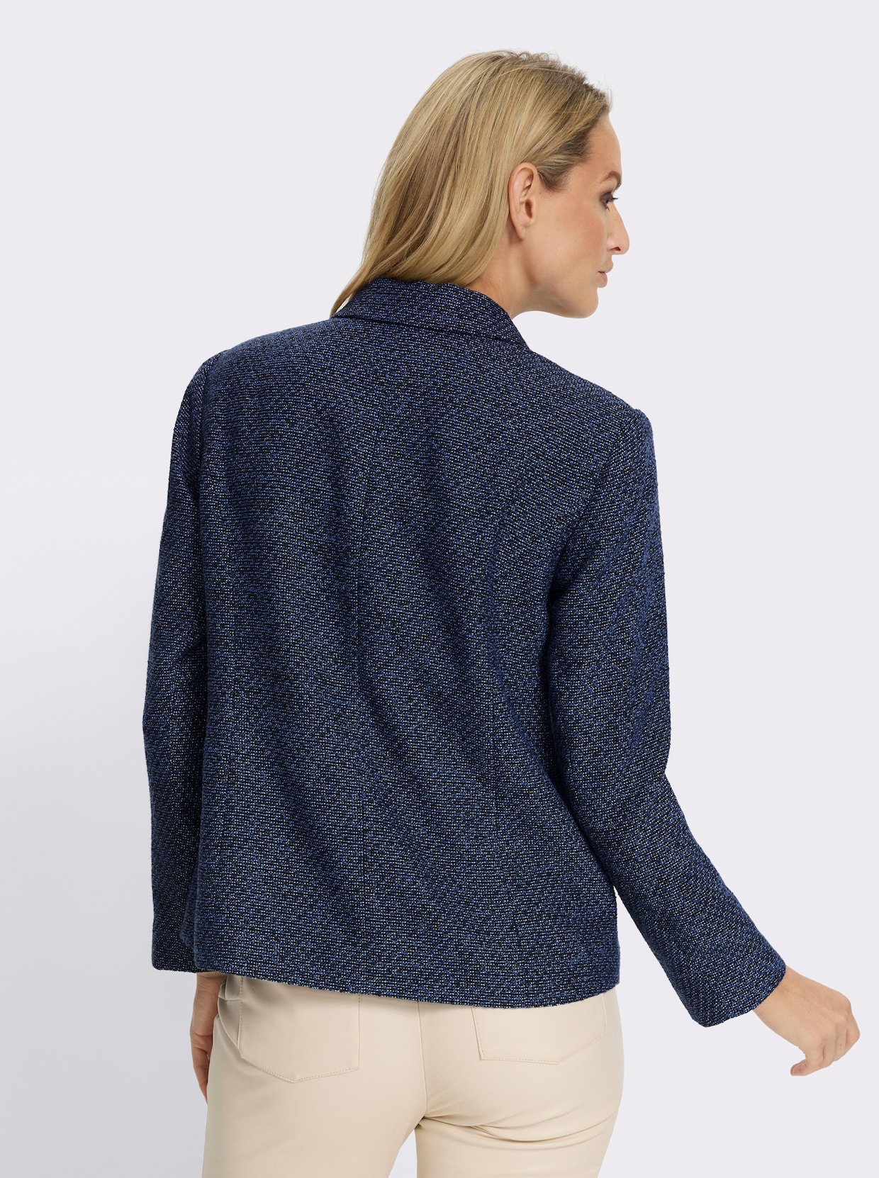 heine Bouclé-Blazer - dunkelblau
