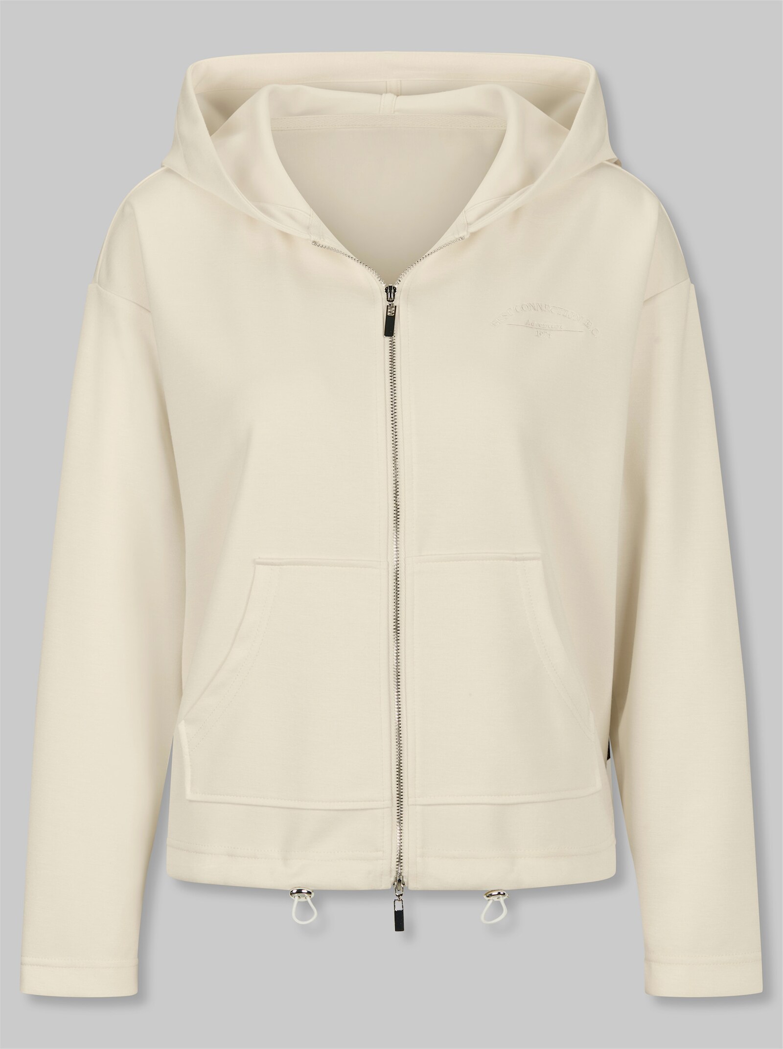 heine Sweatjacke mit Kapuze - champagner