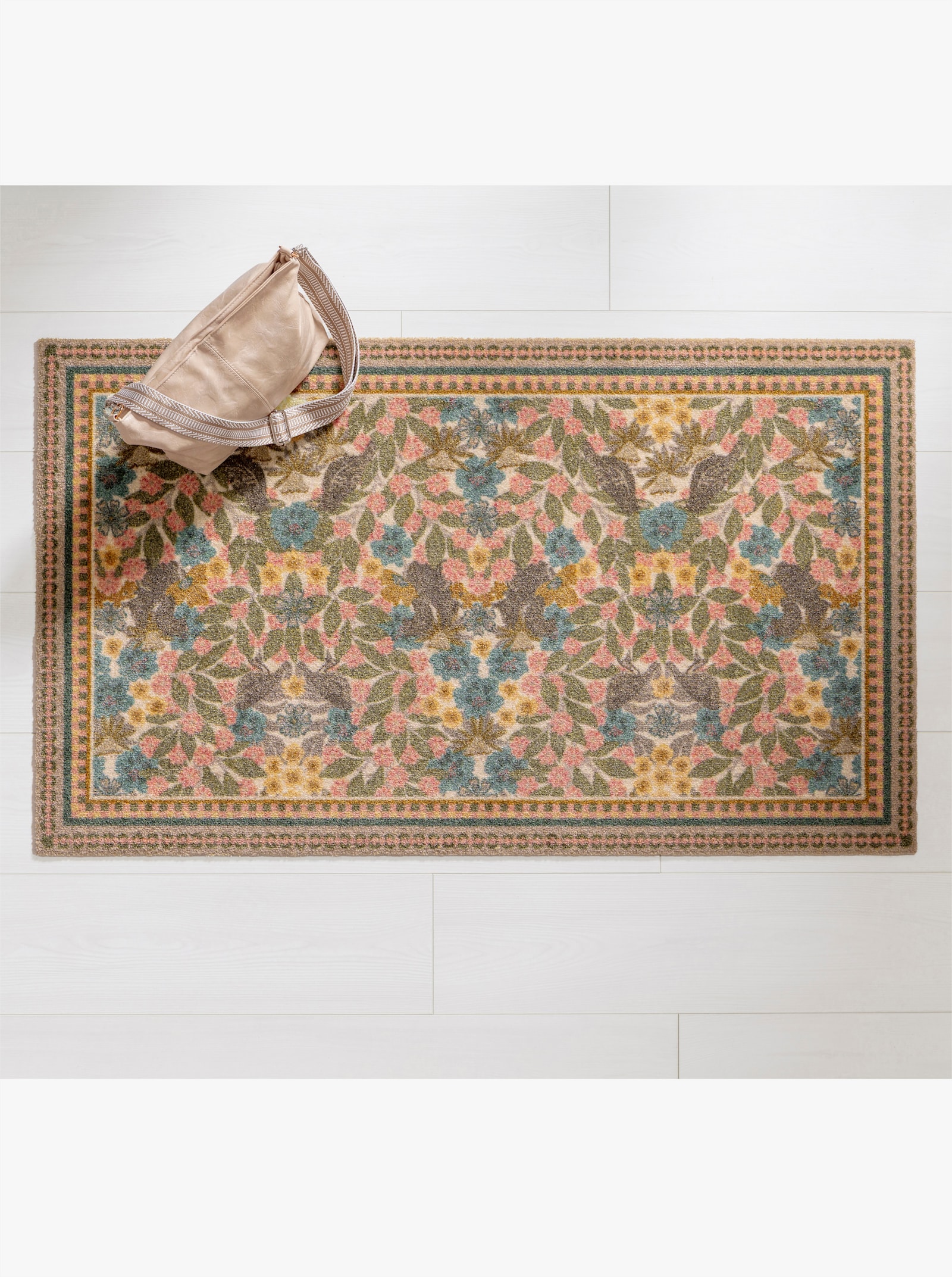 wash+dry by Kleen-Tex Paillasson - vert-rose