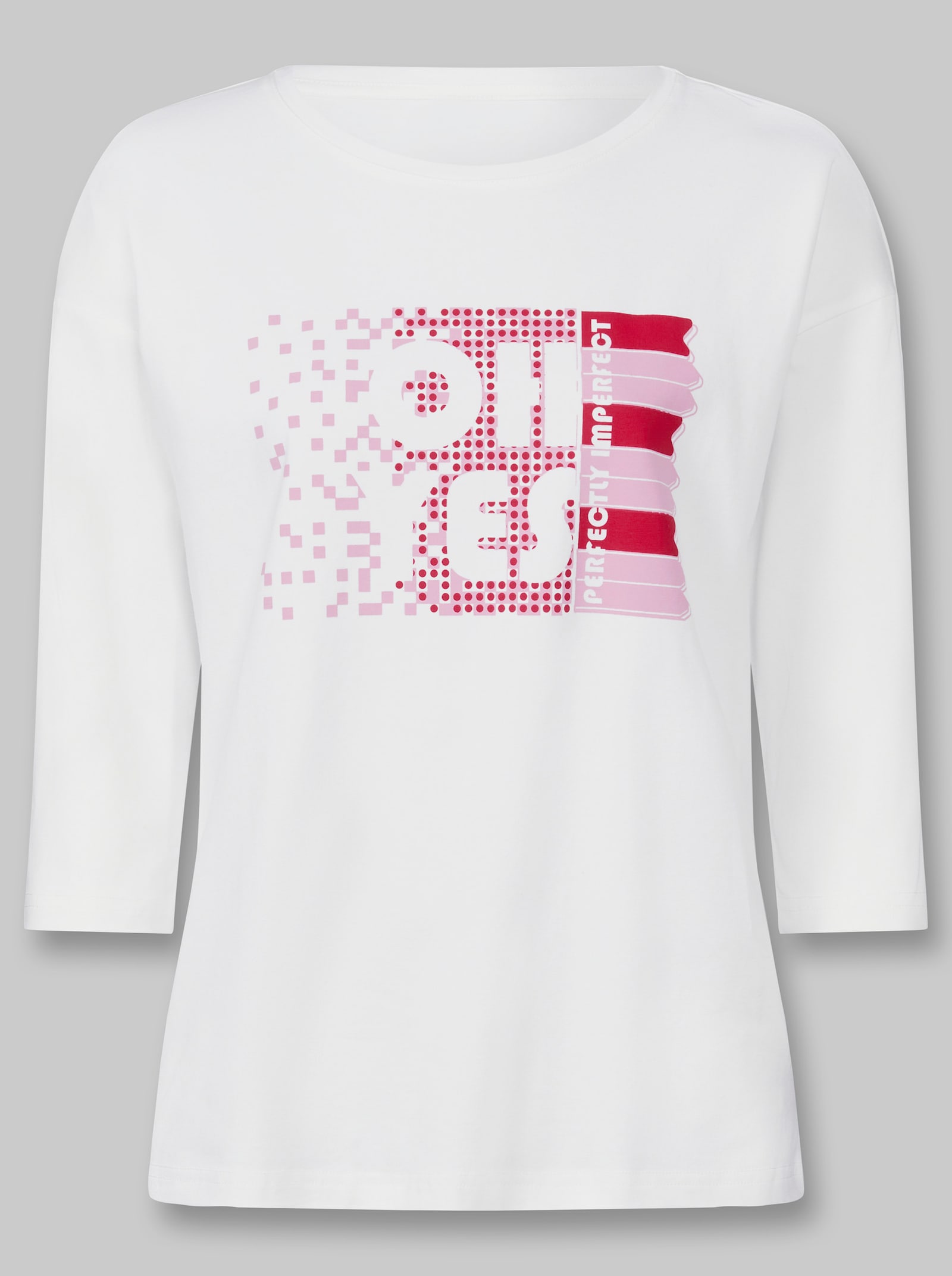 heine 3/4-Arm-Shirt mit Druck - ecru