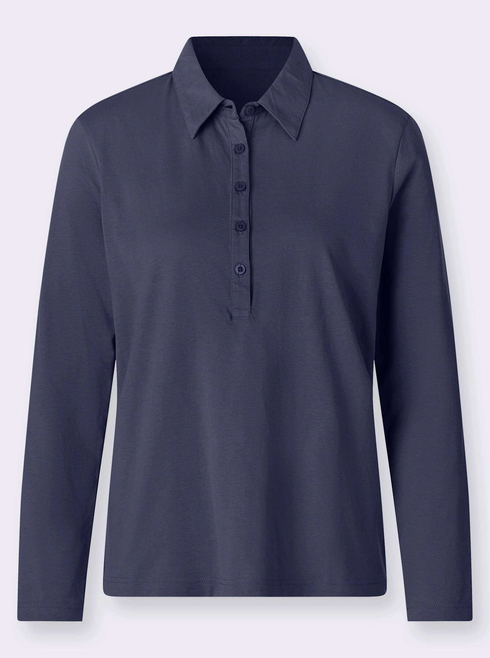 Poloshirt aus reiner Baumwolle - marine
